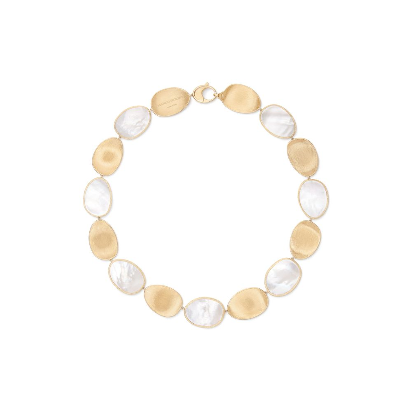 Gold and Mother of Pearl Lunaria Necklace