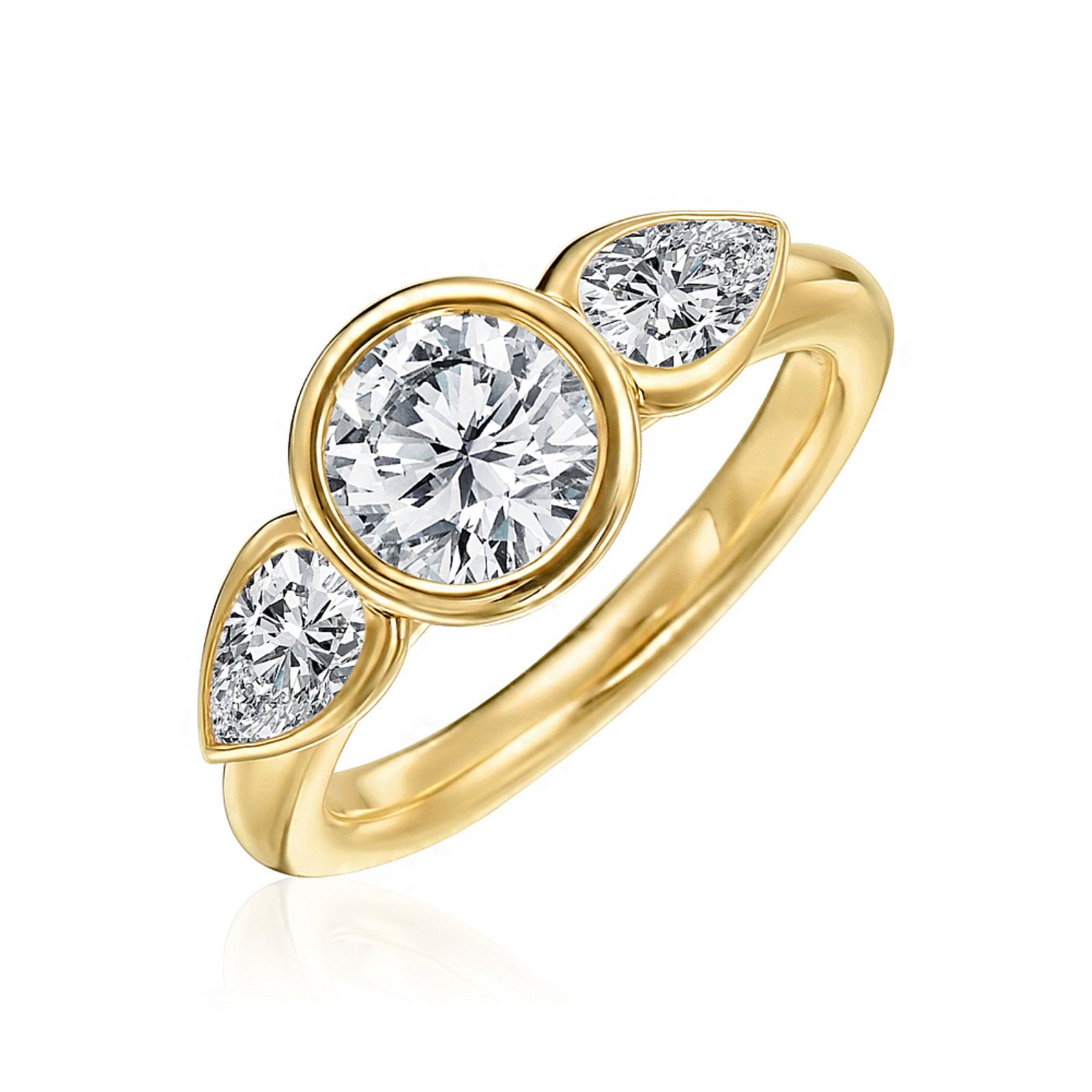 DIAMOND MOONLIGHT THREE STONE RING