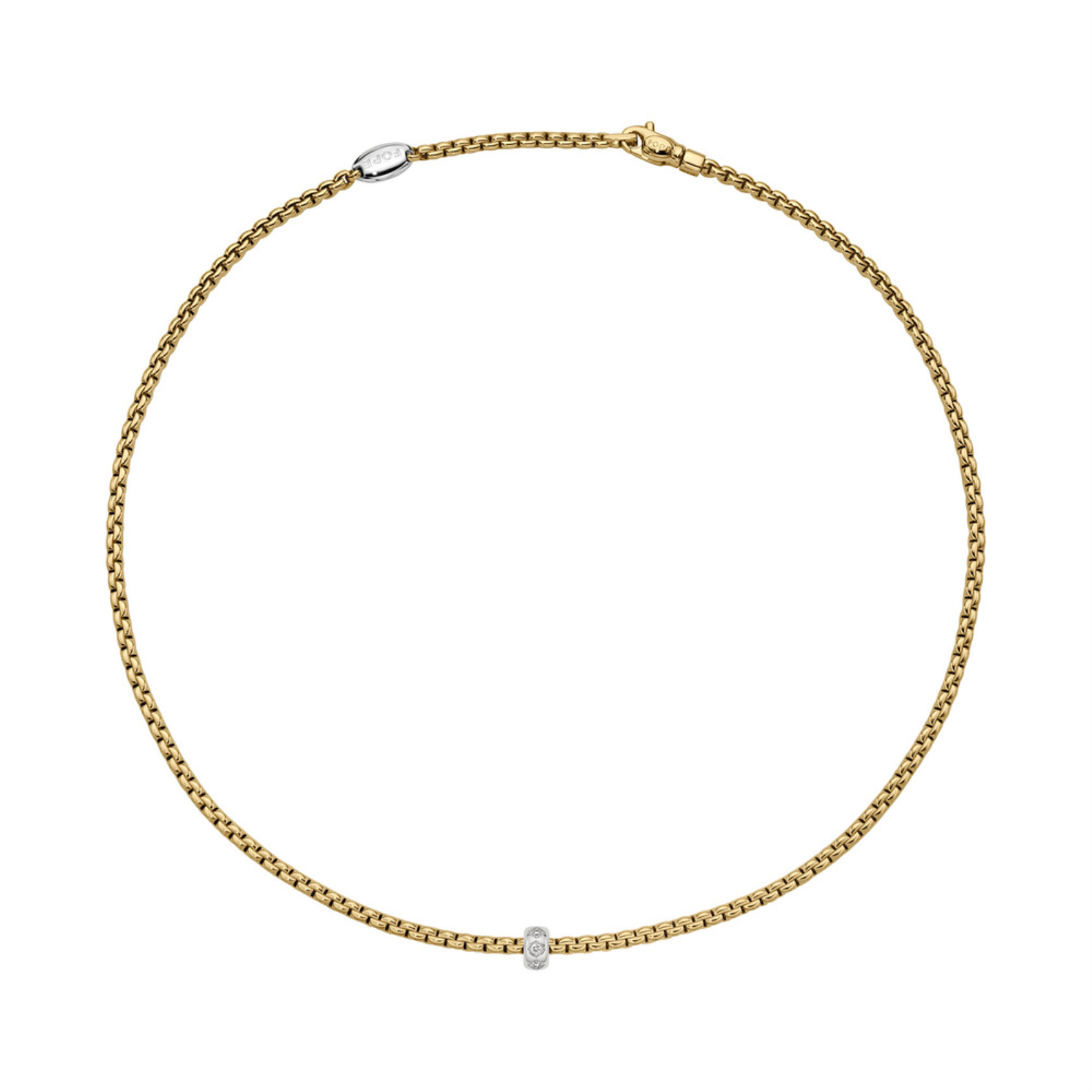 EKA NECKLACE WITH RHOMBUS-SET DIAMONDS