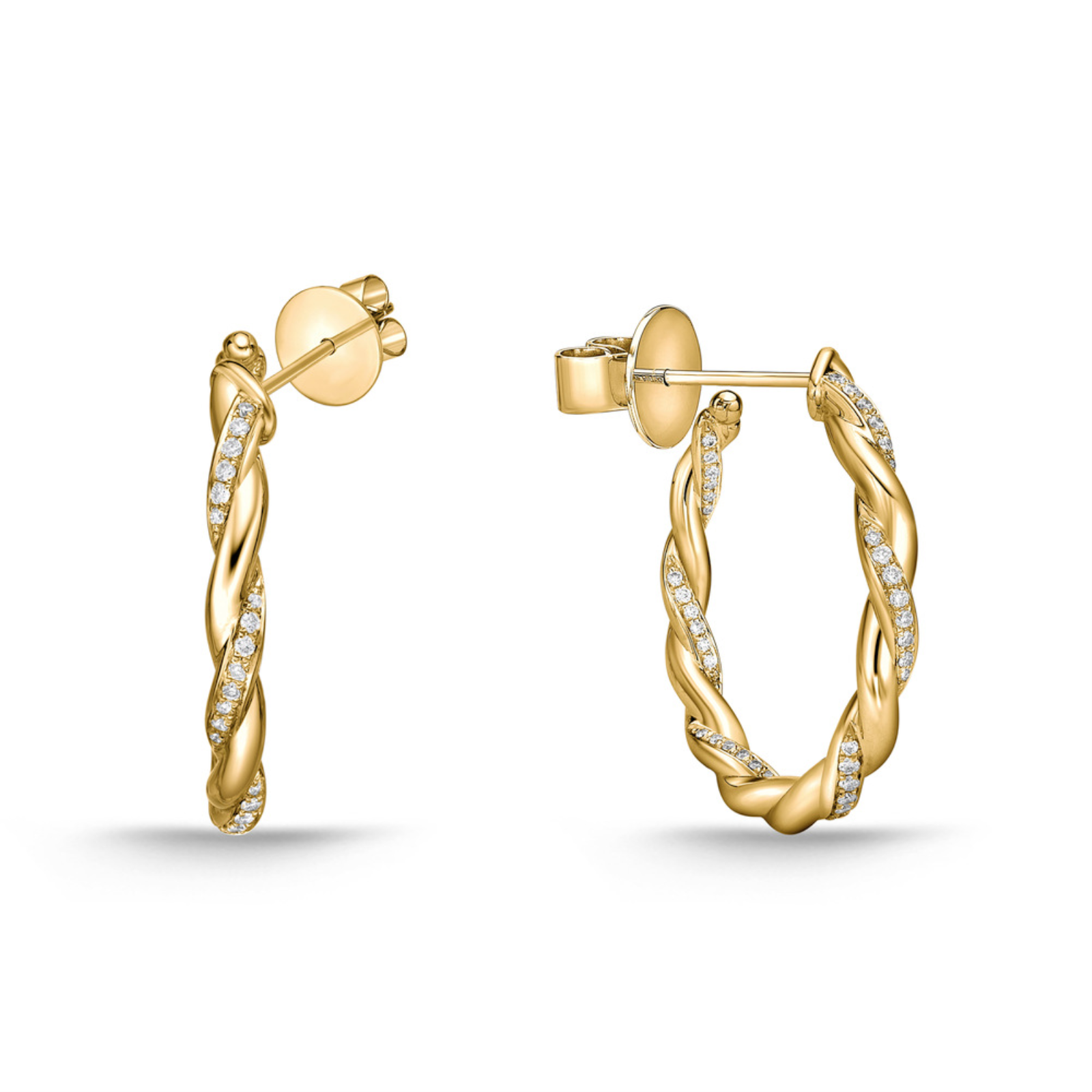 SMALL VINE PAVE HUGGIES