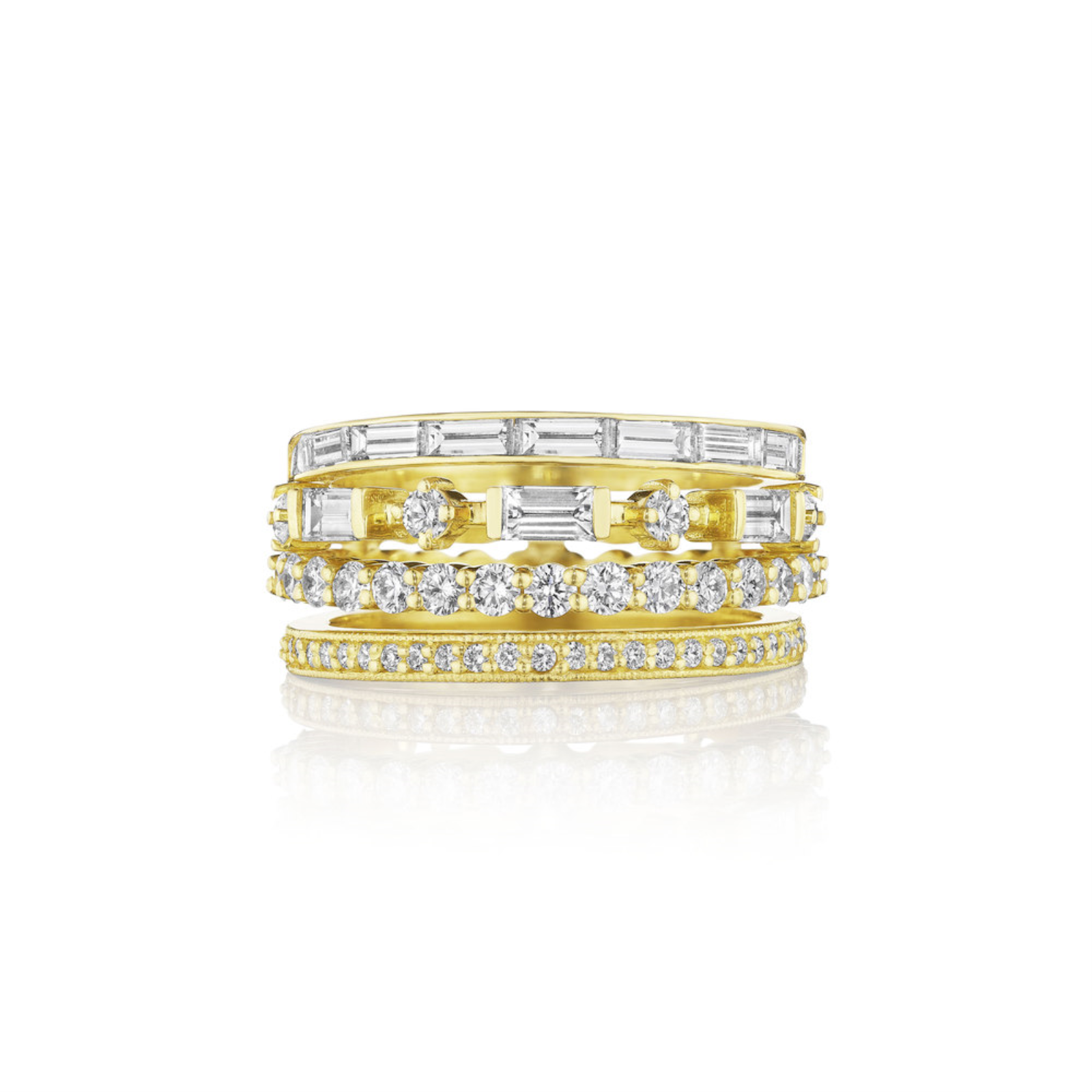 Gold and Diamond Wide Band