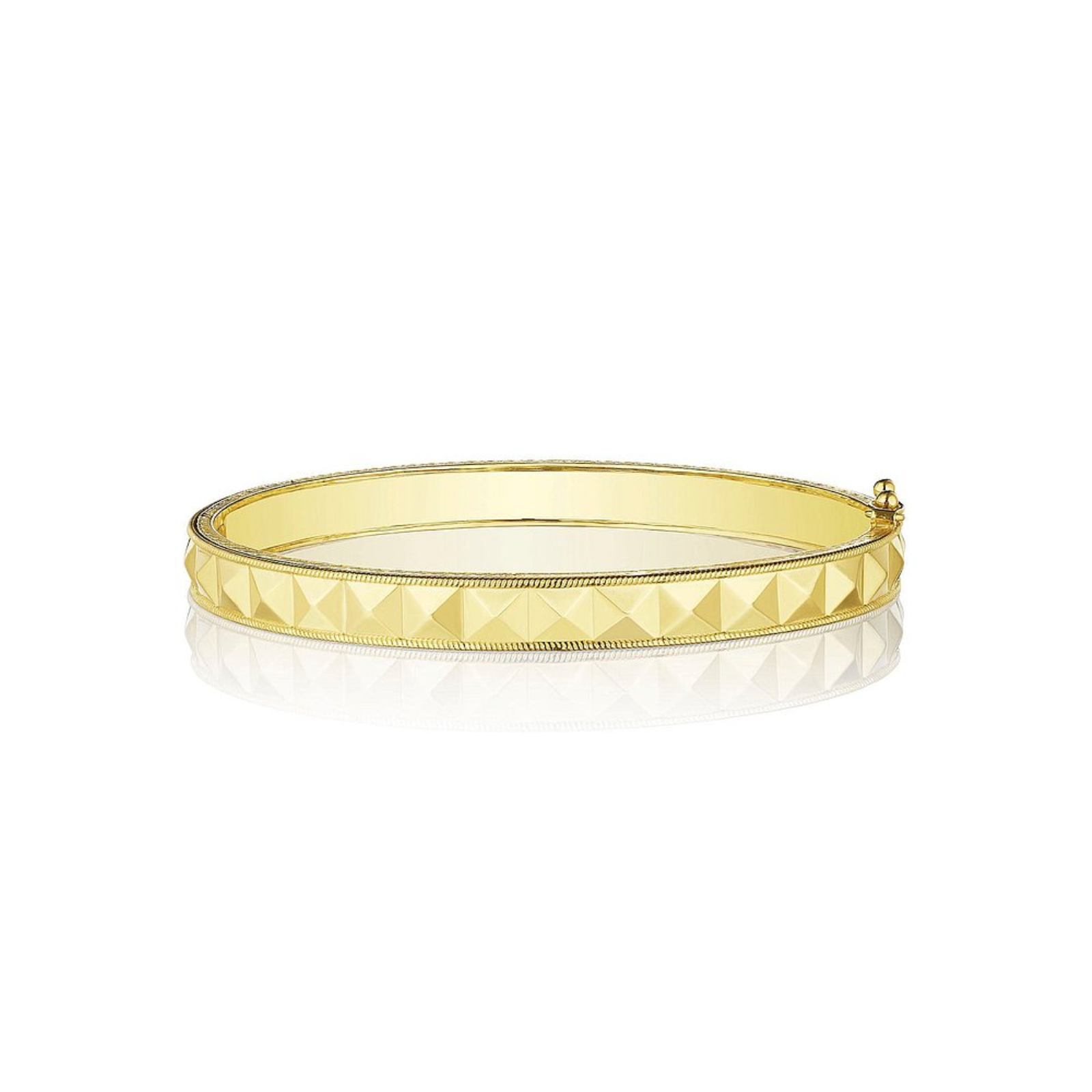 Gold Rockstud Bangle