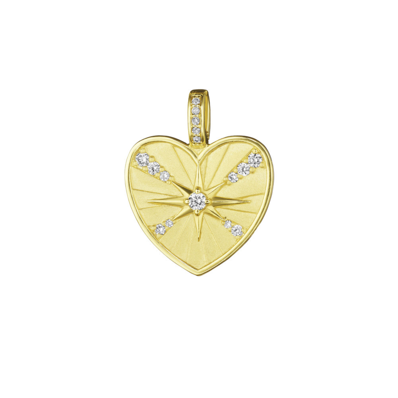 Petite Starburst Heart Medallion