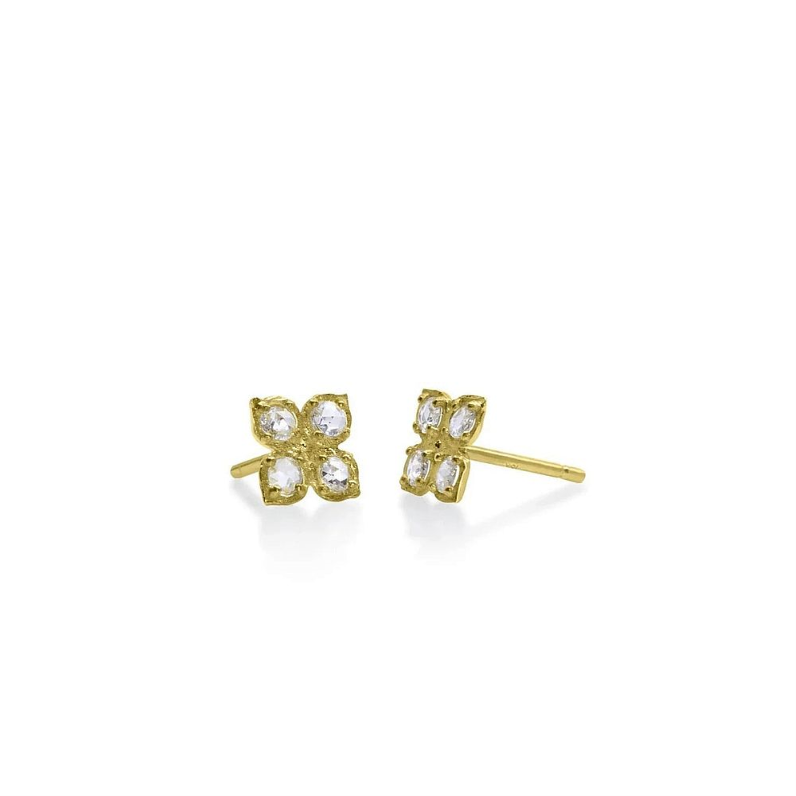 FLOWER CHARM STUDS