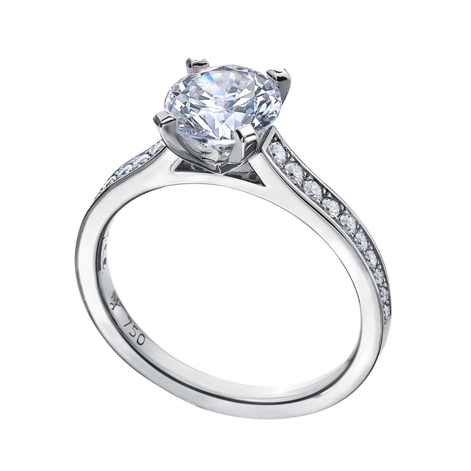 Platinum and Diamond Engagement Ring Mounting