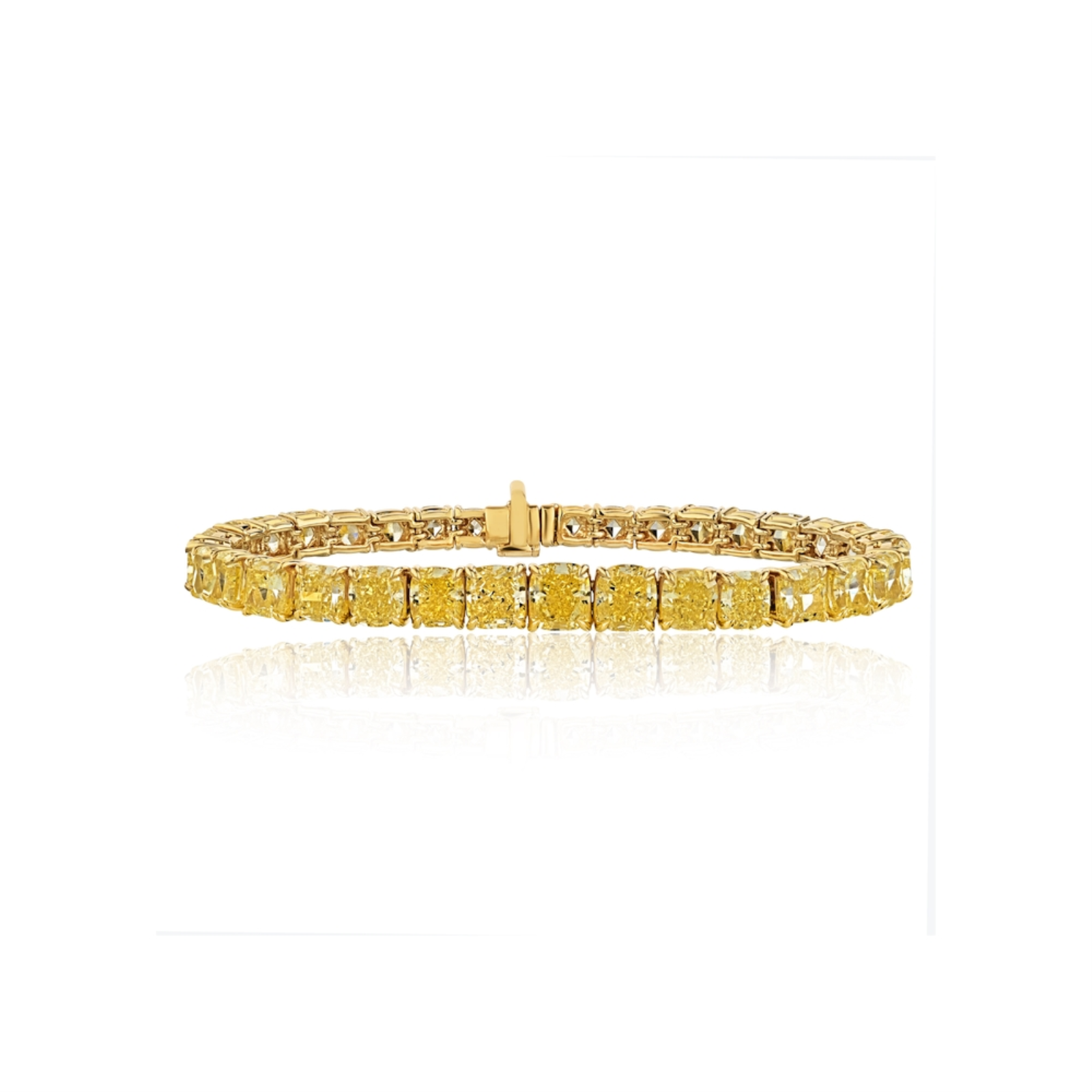 Yellow Diamond Tennis Bracelet