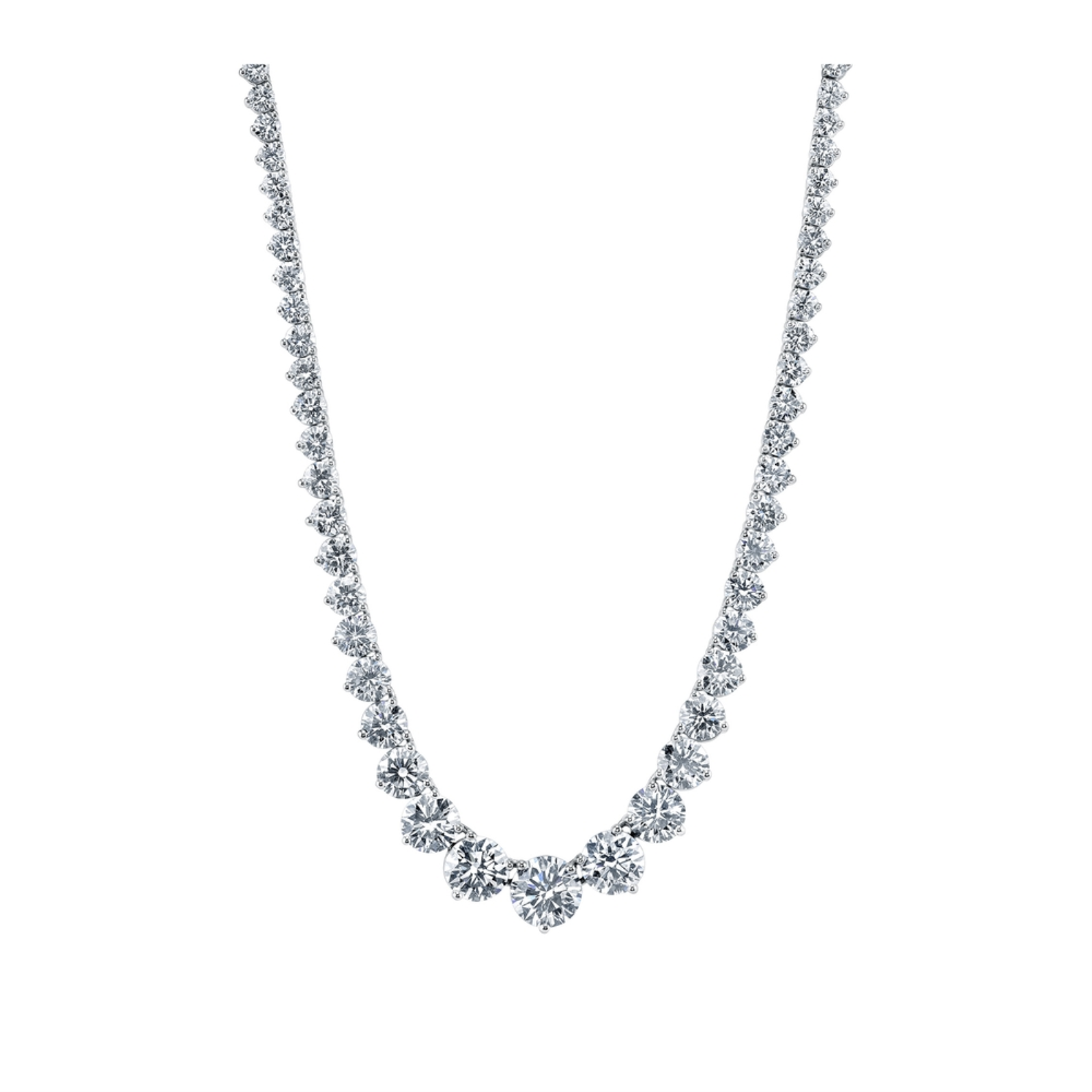 Platinum and Diamond Riviera Necklace