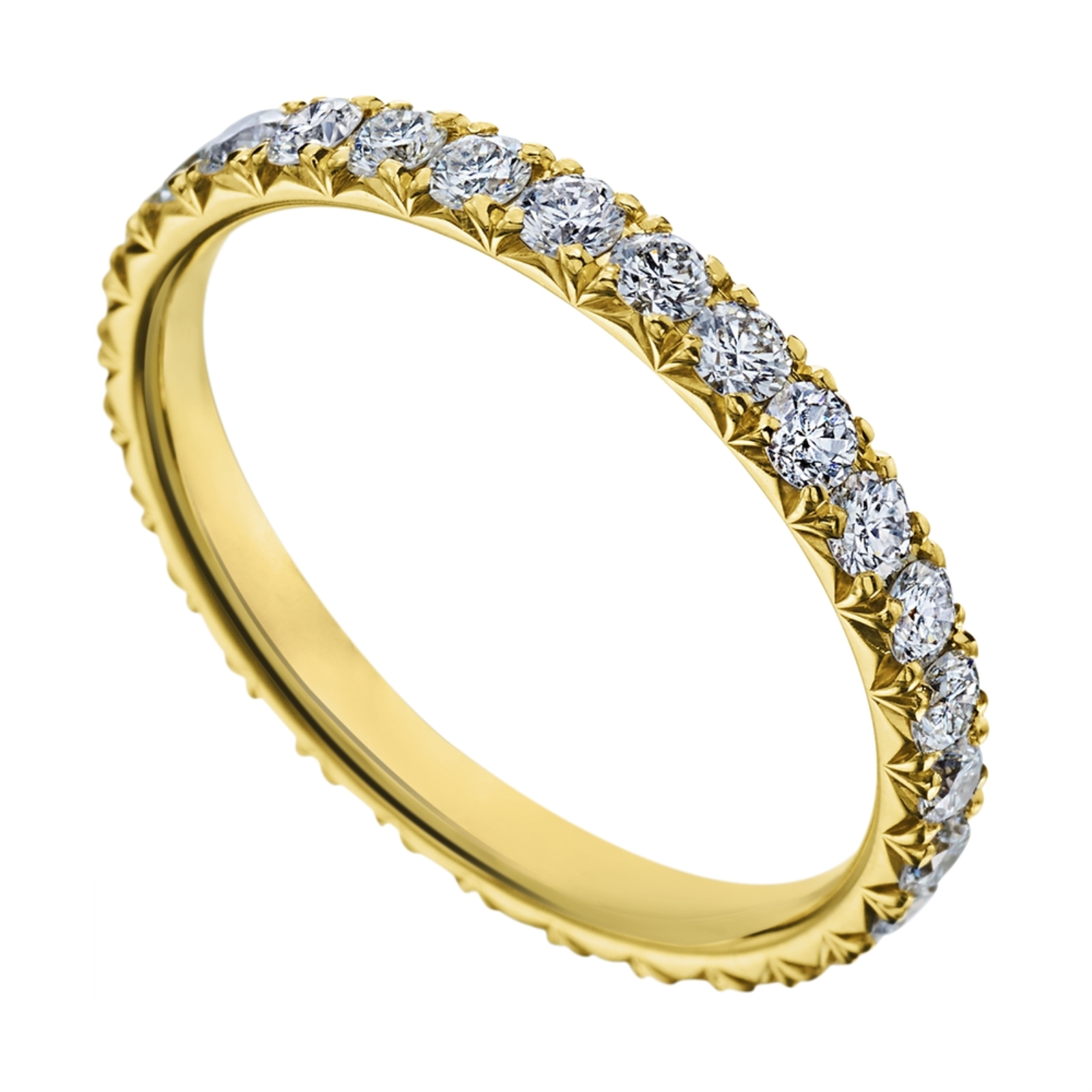 Gold and Diamond Eternity Band