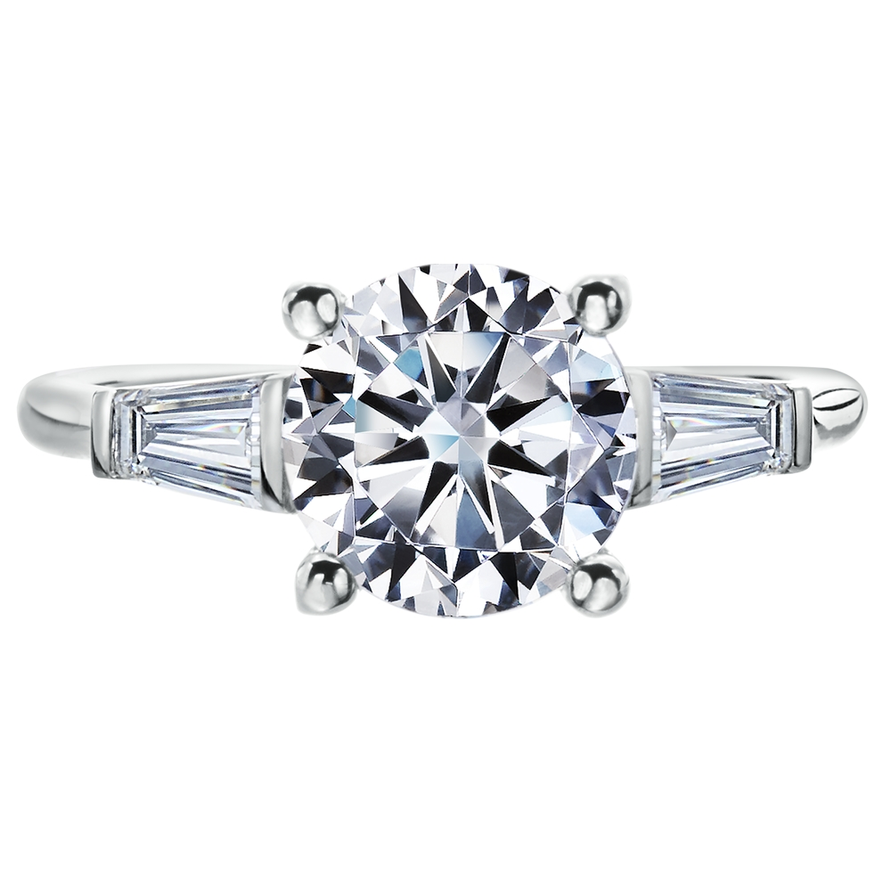 Three Stone Engagement Ring Mounting