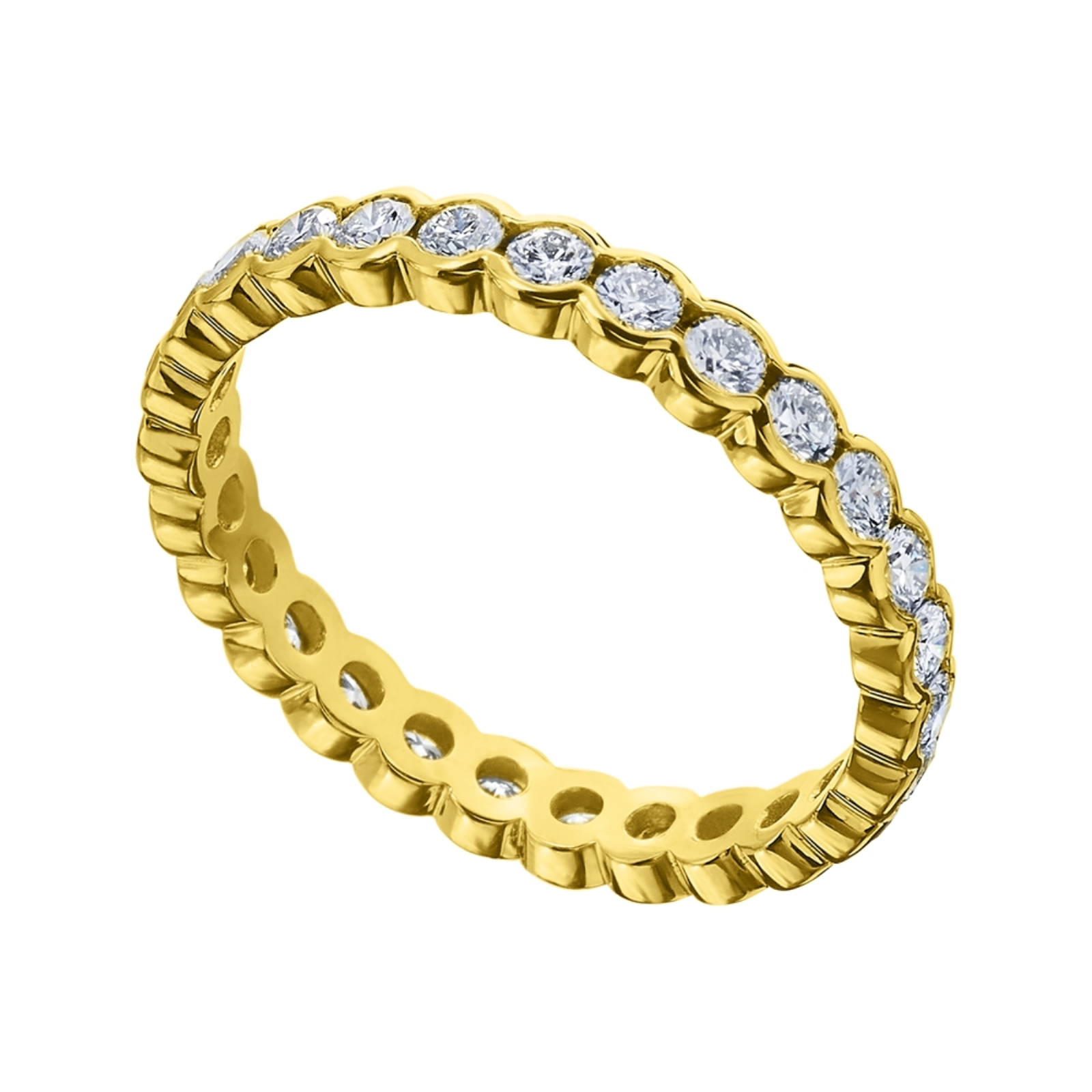 Gold and Diamond Eternity Band