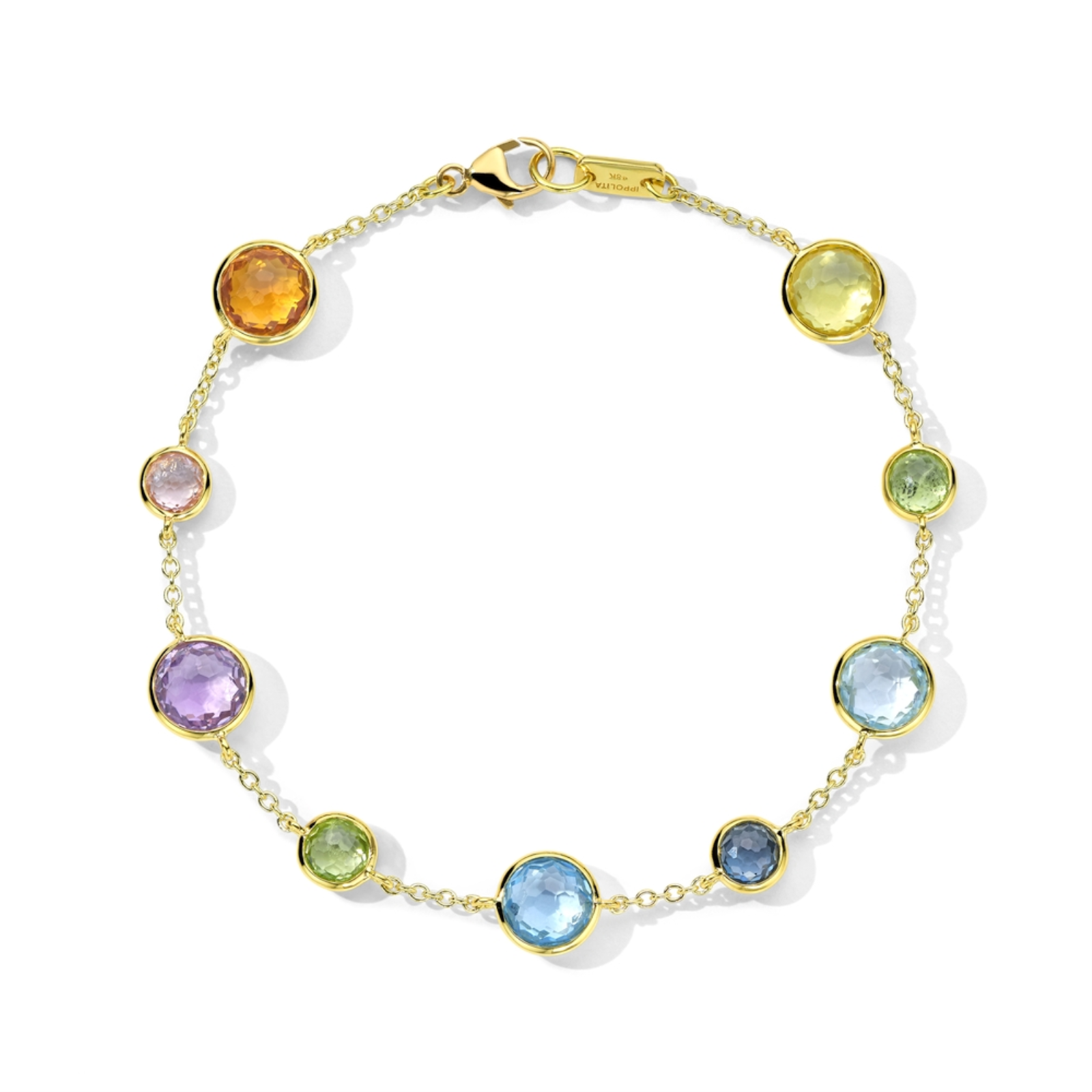 Lollipop 9-Stone Link Bracelet