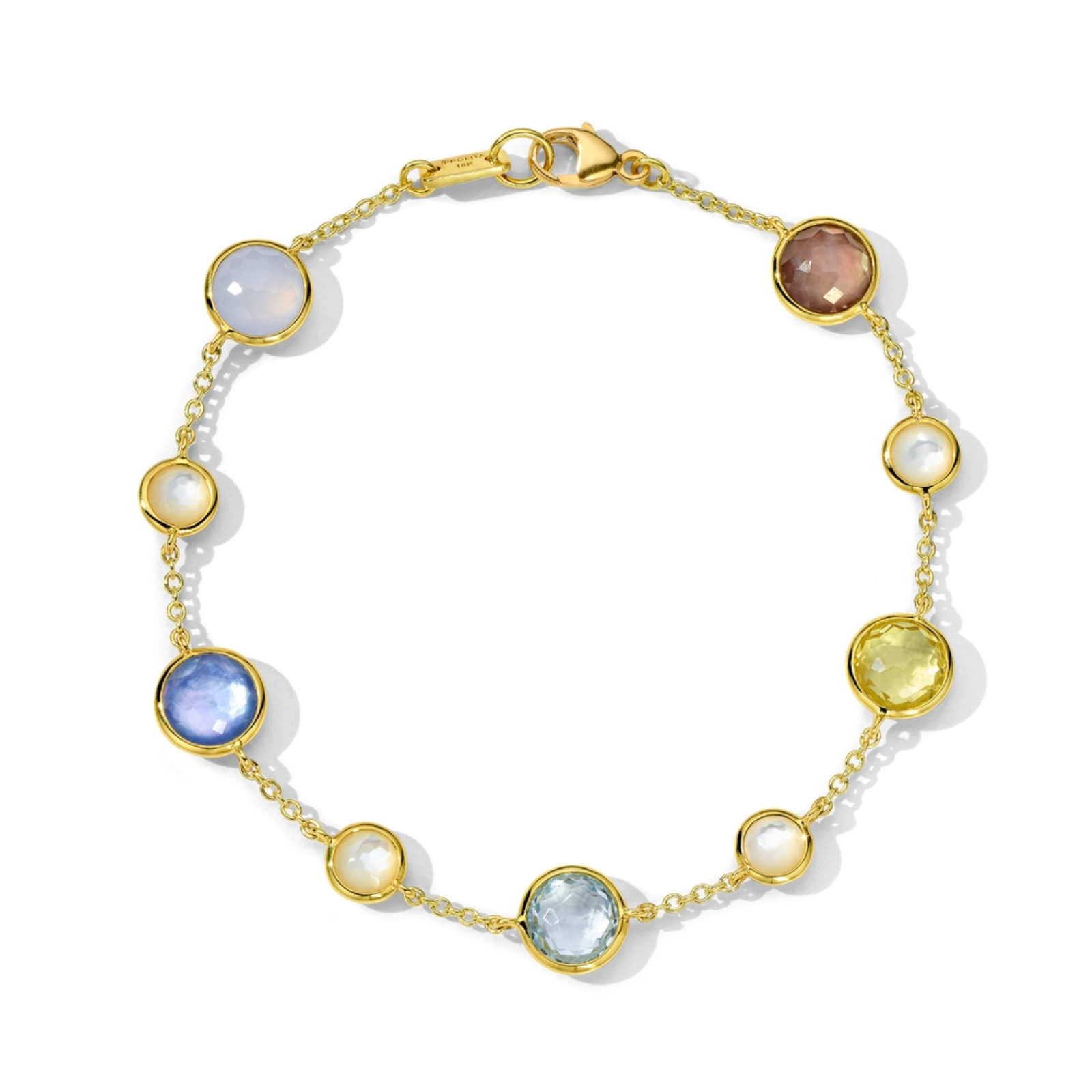 Lollipop 9-Stone Link Bracelet