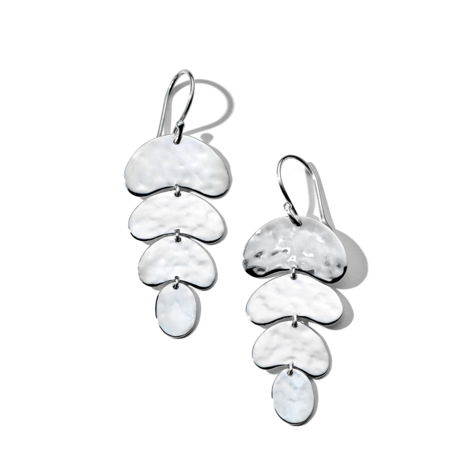 Classico Crinkle Small Tiered Earrings