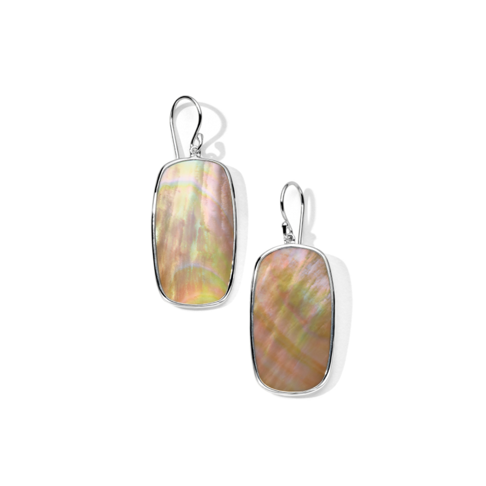 Polished Rock Candy Earrings in Brown Shell