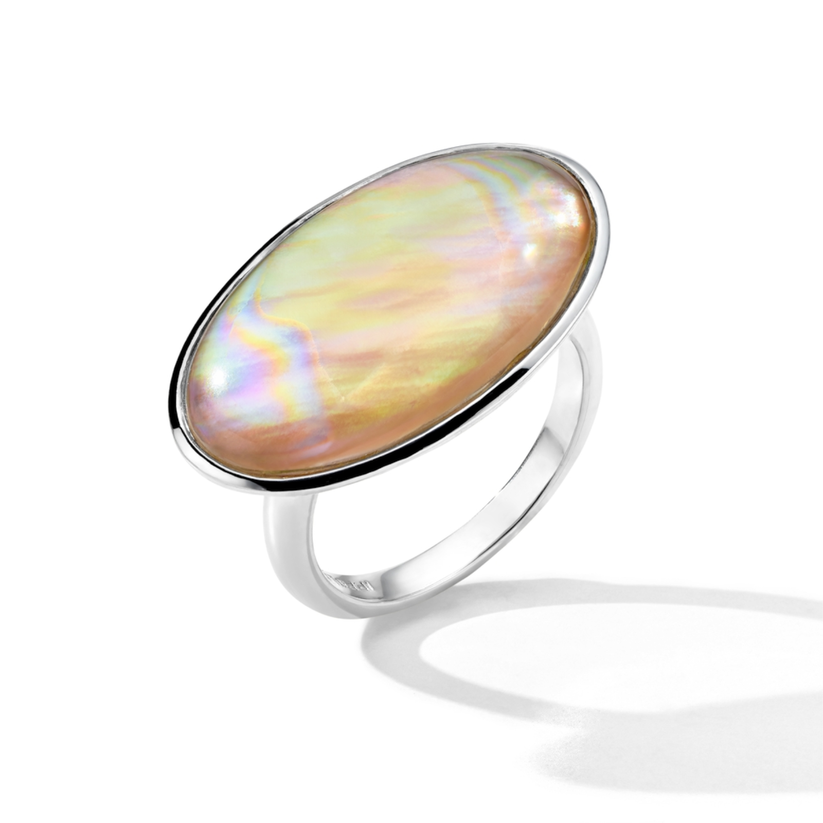 Sculptured Large Oval Ring