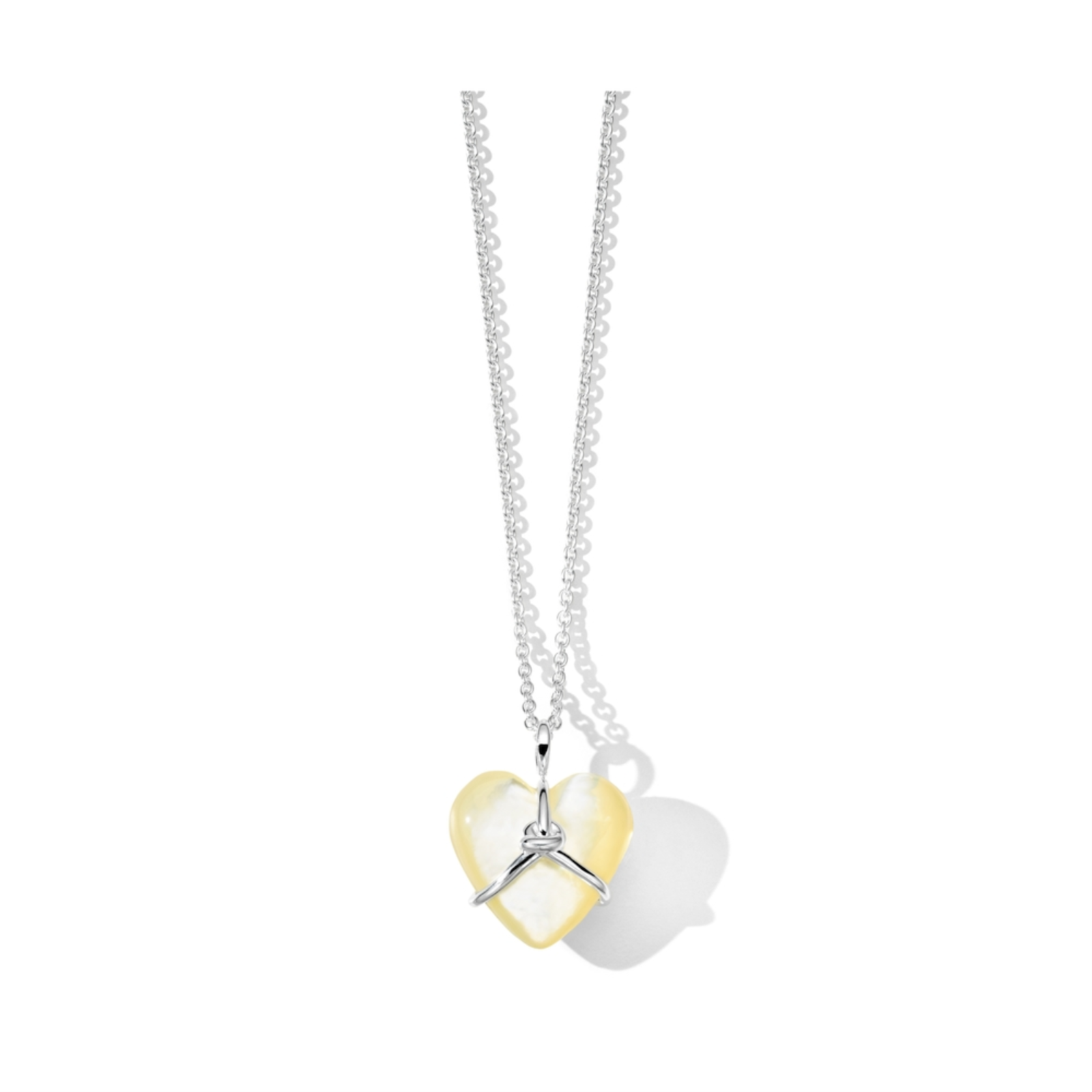 Rock Candy Wrapped Heart Pendant Necklace 30