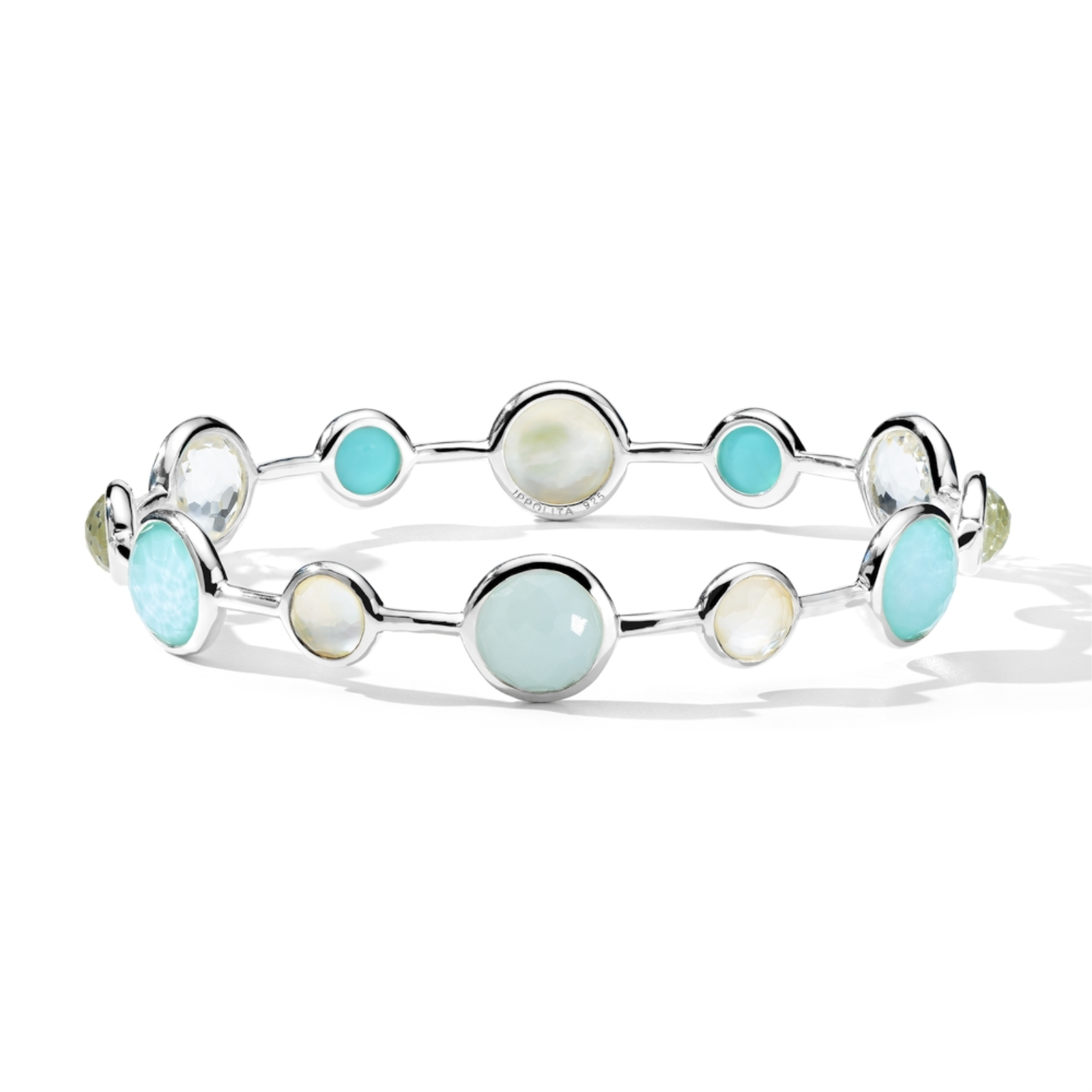 Lollipop Alternating 12-Stone Bangle