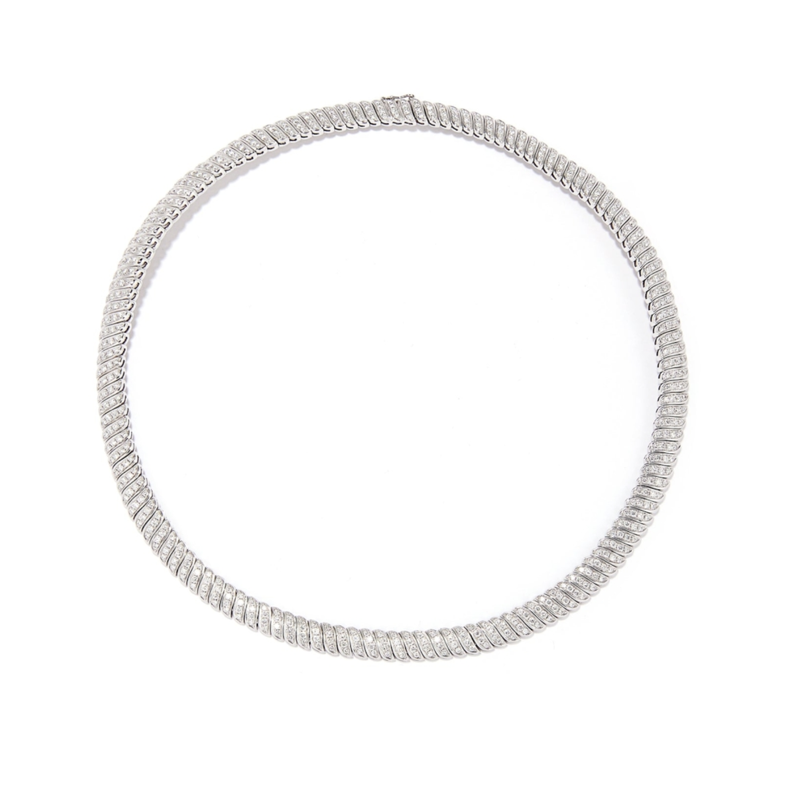 White Gold and Diamond Zoe Necklace