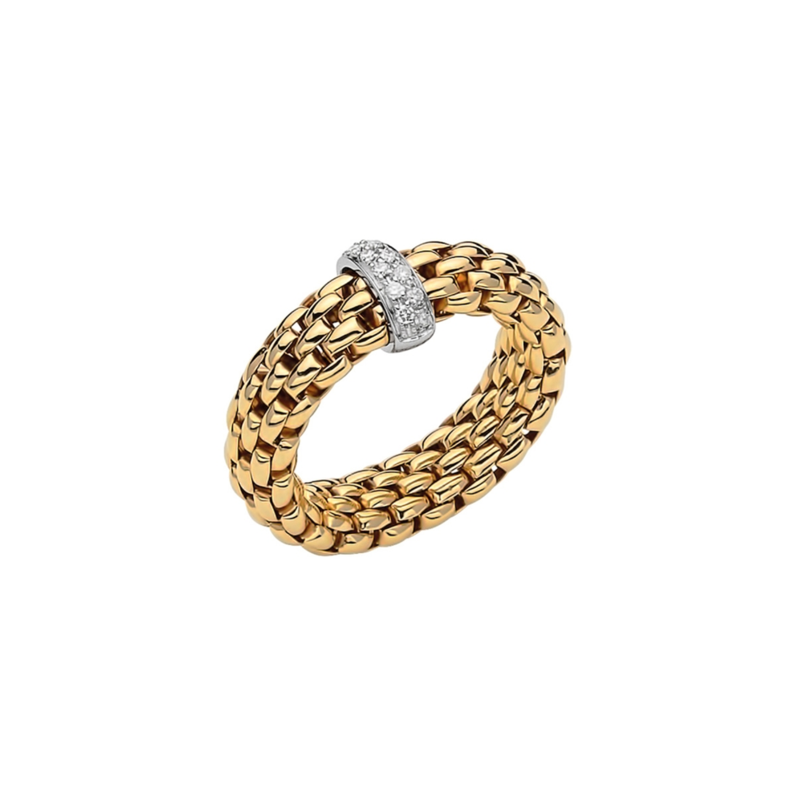 Flex'it ring with diamonds