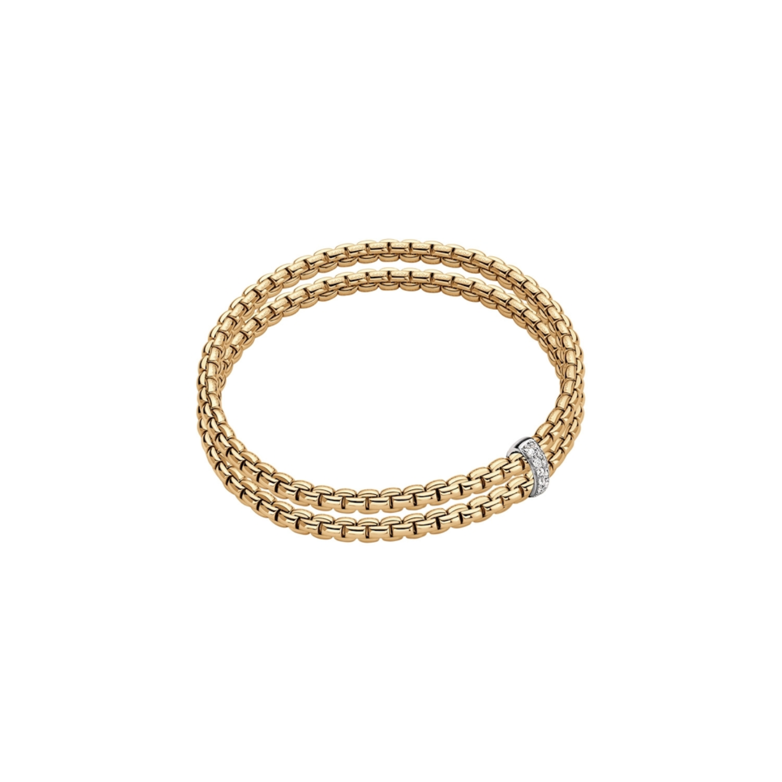 EKA DOUBLE BRACELET WITH DIAMONDS