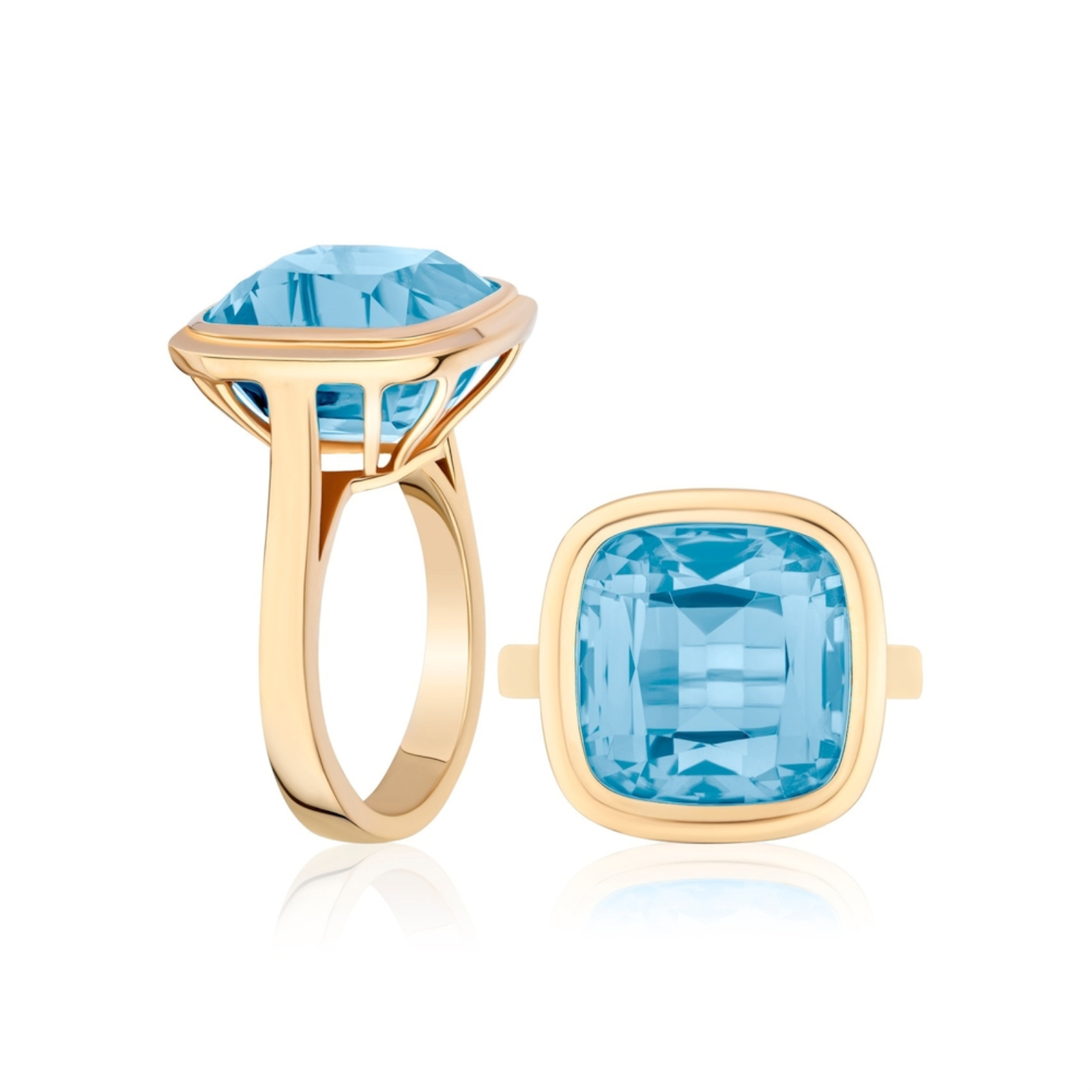 Manhattan Open Gallery Cushion Ring