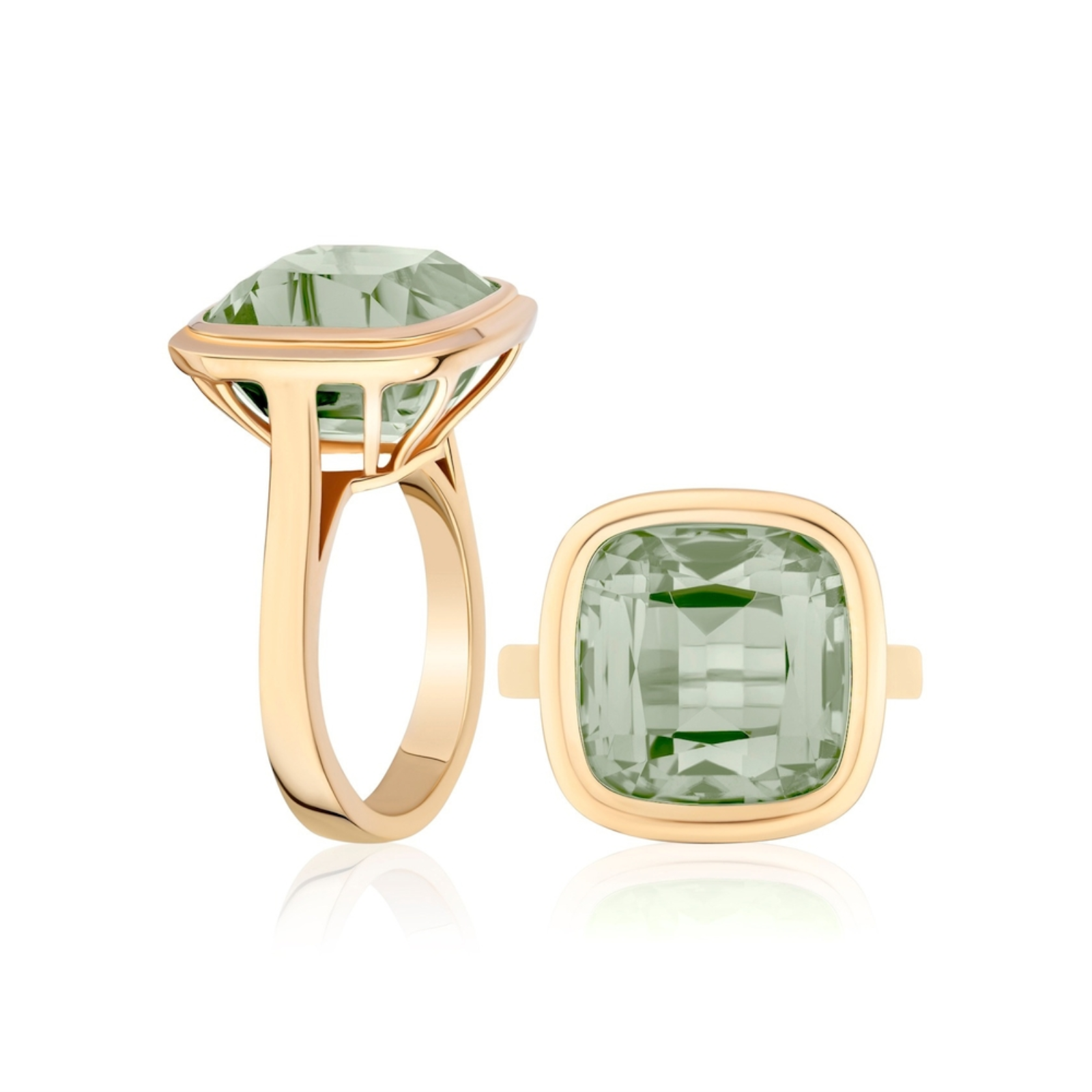Manhattan Open Gallery Cushion Ring