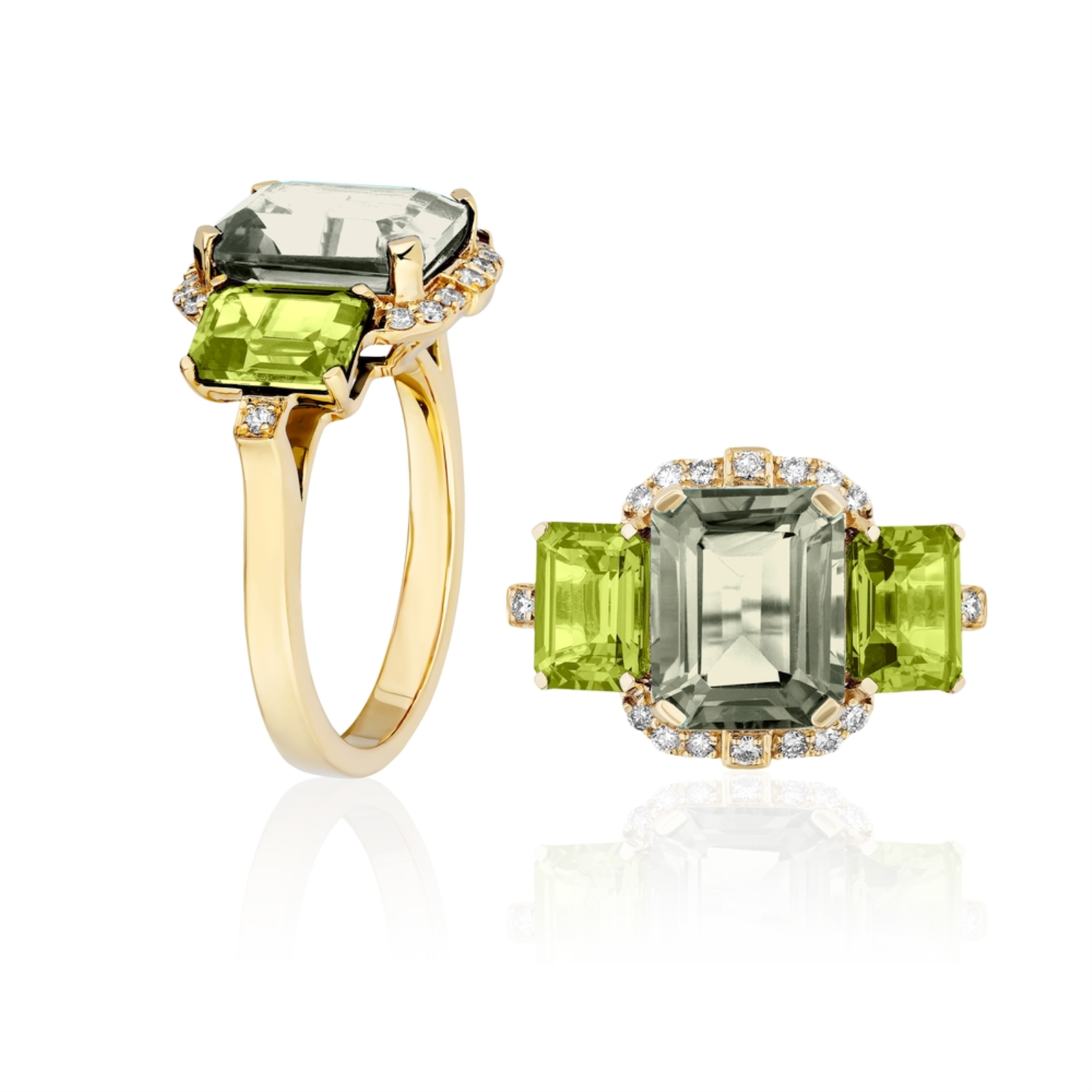 Gossip Three-Stone Cocktail Ring