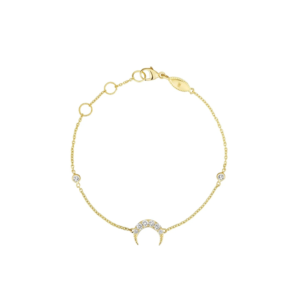 Crescent Moon Chain Bracelet