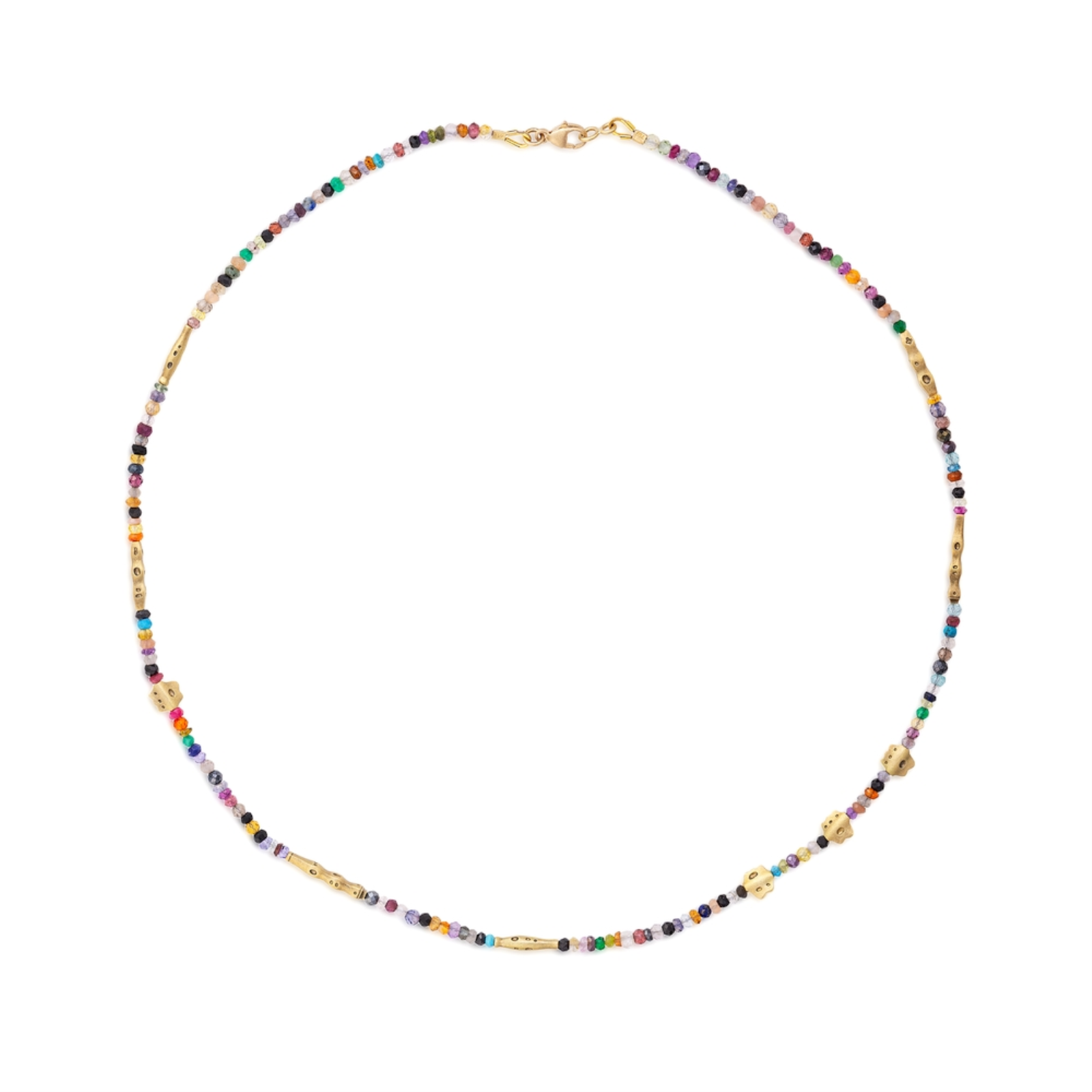 Multi-color Sapphire Flora Necklace