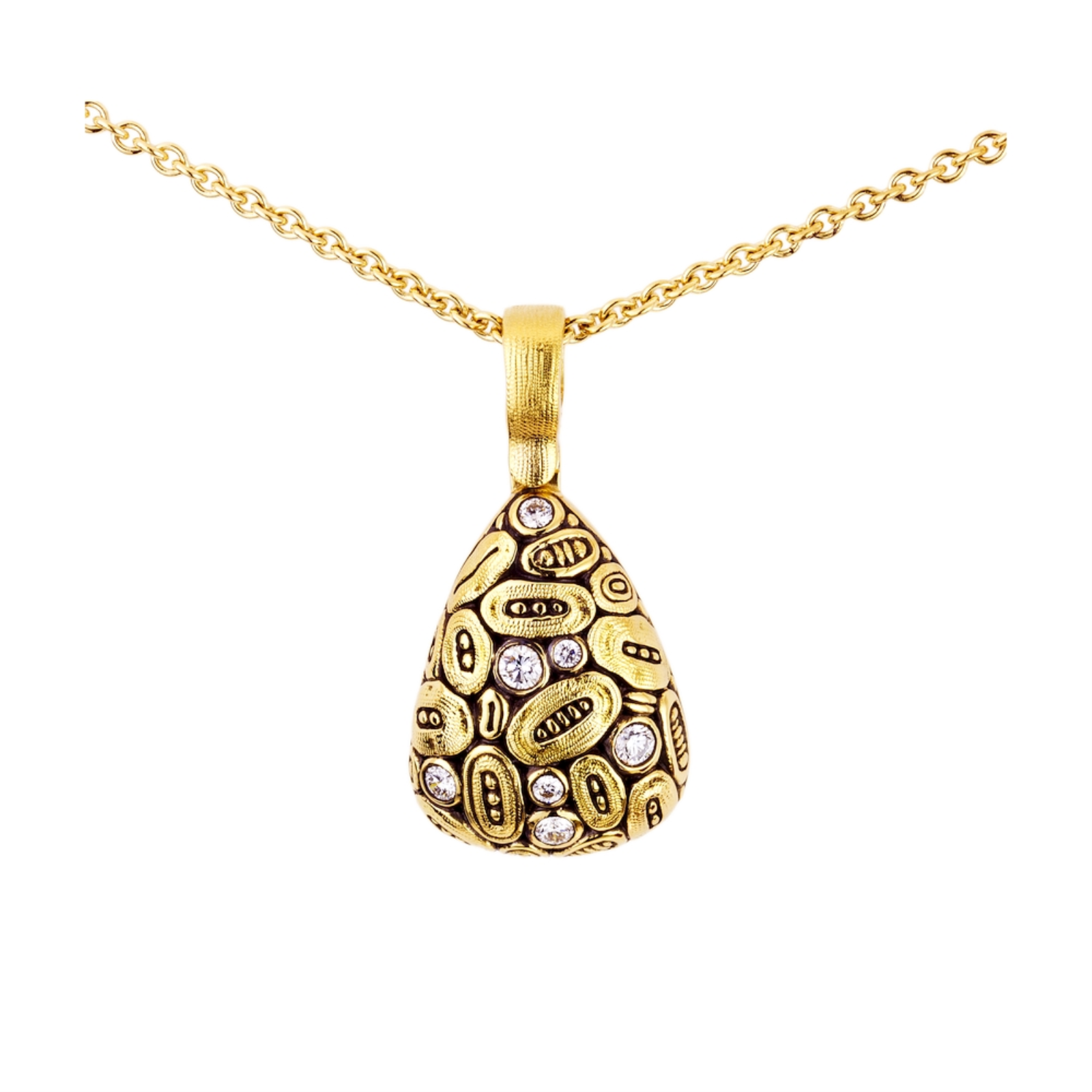 Gold and Diamond Seed Necklace