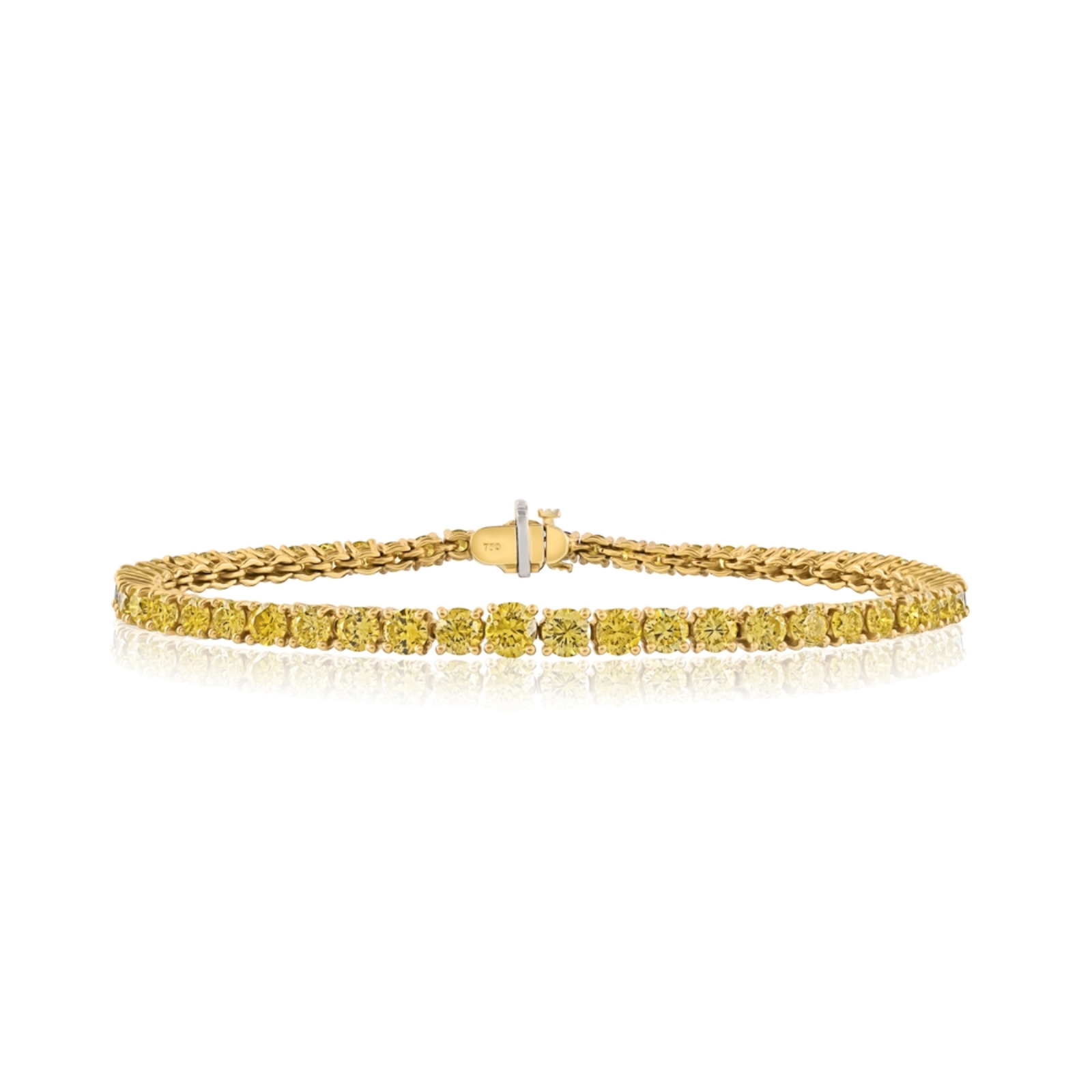 Yellow Diamond Tennis Bracelet