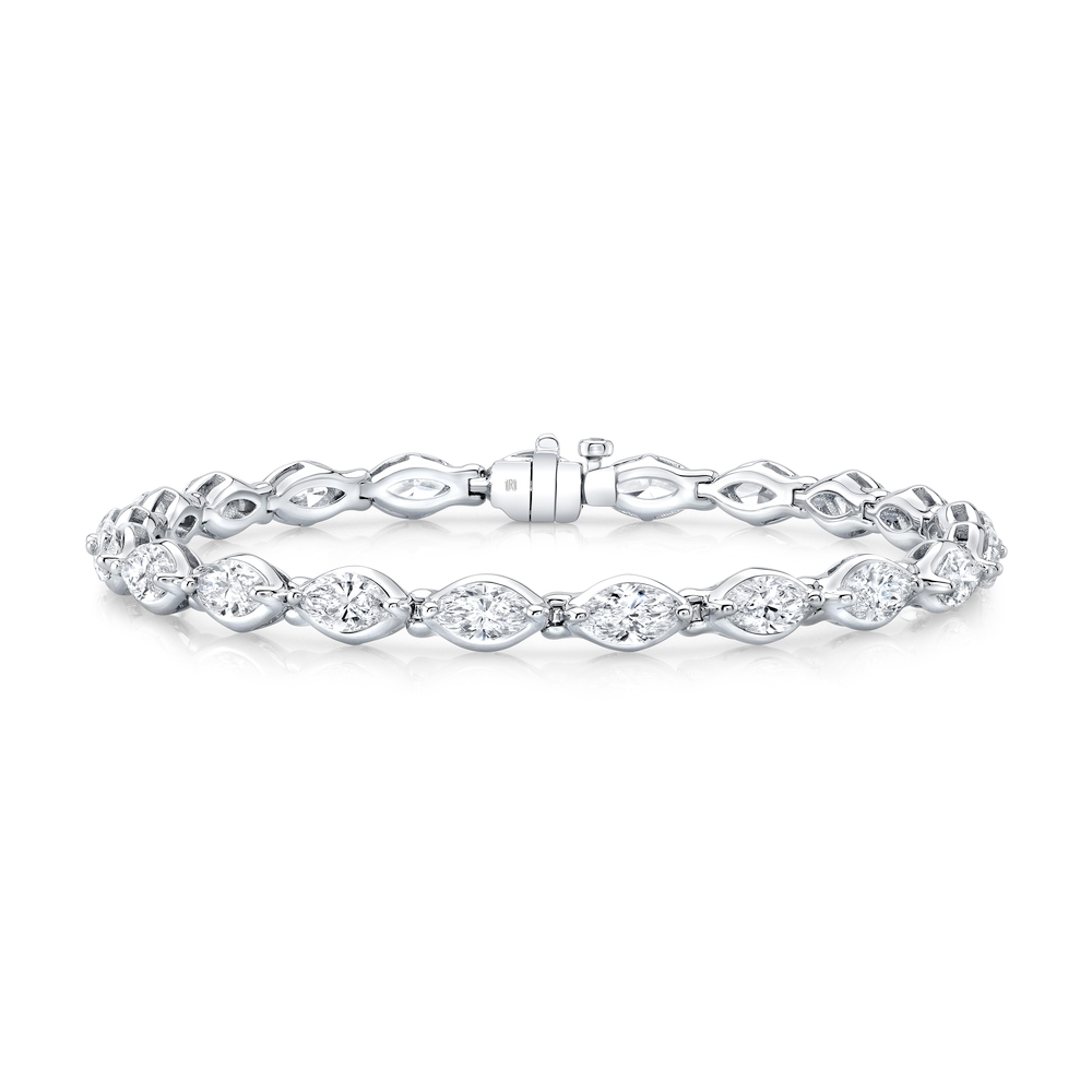 Oval Diamond Tennis Bracelet