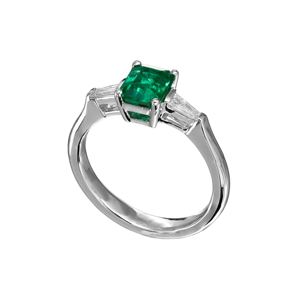 Emerald and Diamond Ring