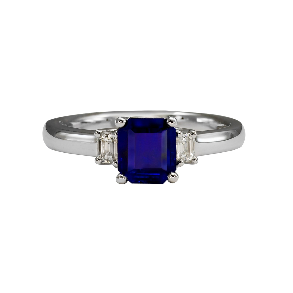 Sapphire and Diamond Ring