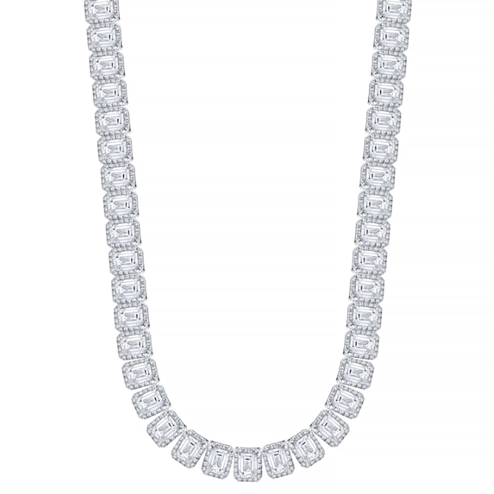 White Gold and Diamond Necklace