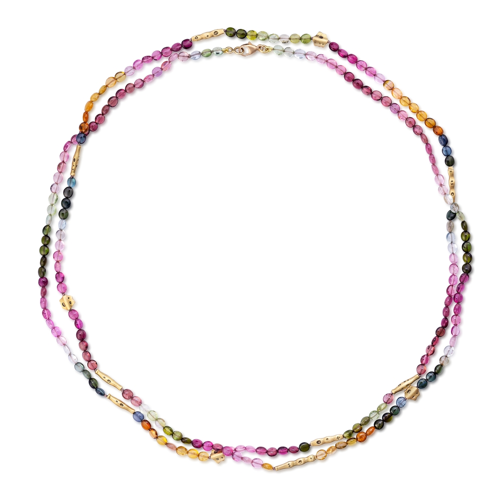 Multi-color Tourmaline Flora Necklace