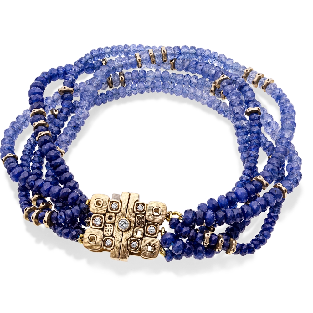 Gold Sapphire and Diamond 