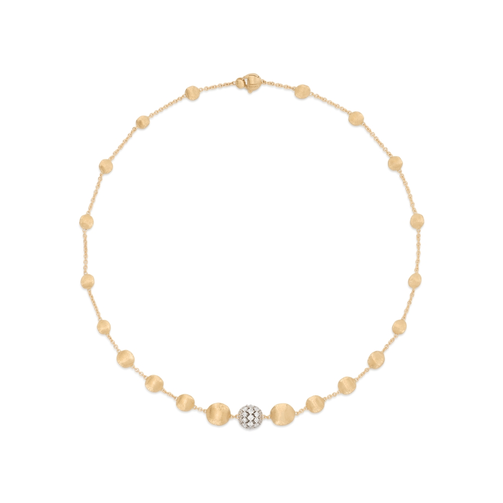 Africa Gold and Diamond Necklace