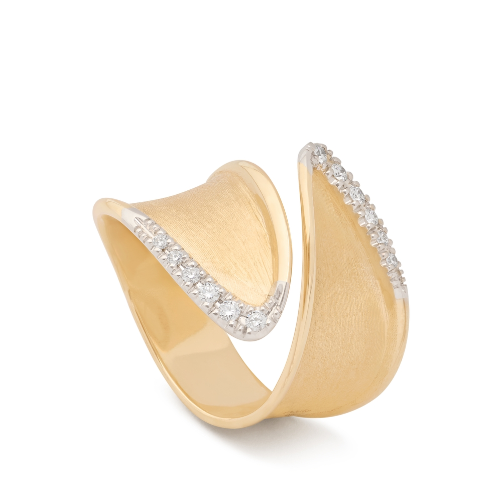 Lunaria Gold and Diamond Ring