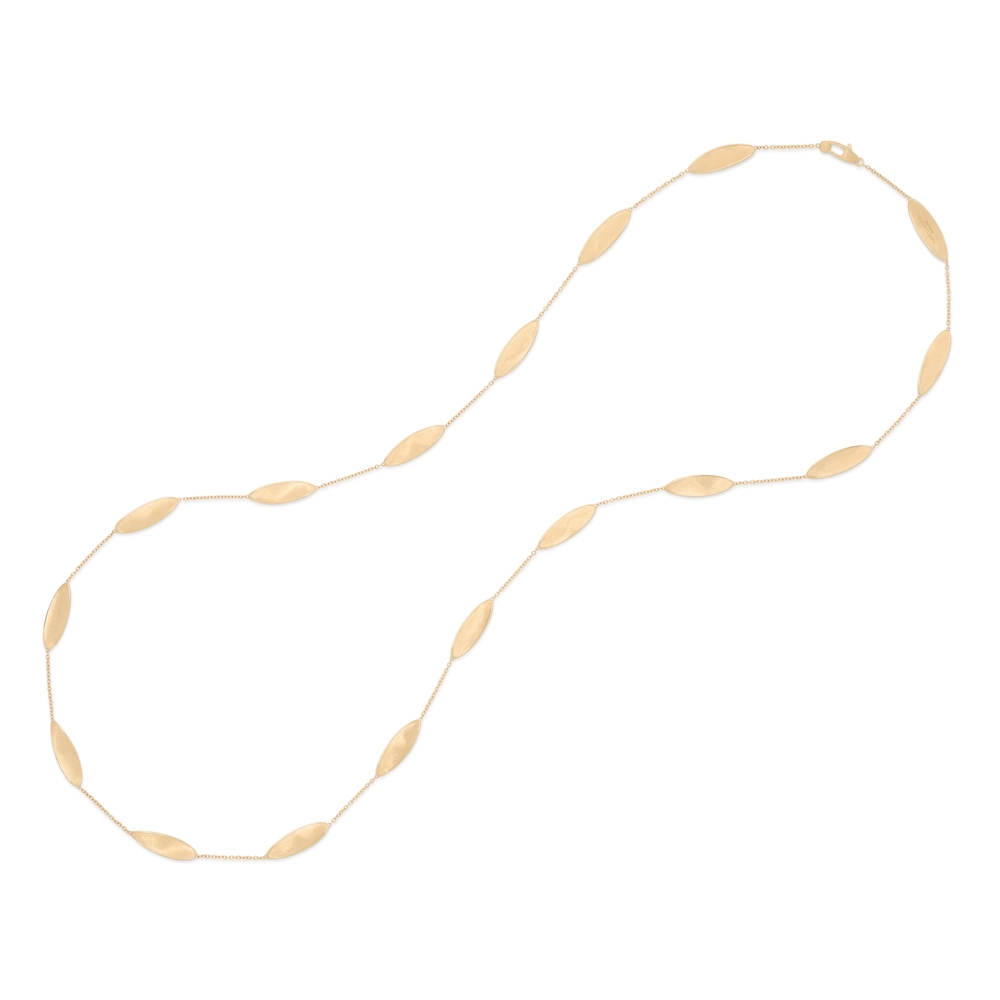 Lunaria Long Gold Twist Necklace