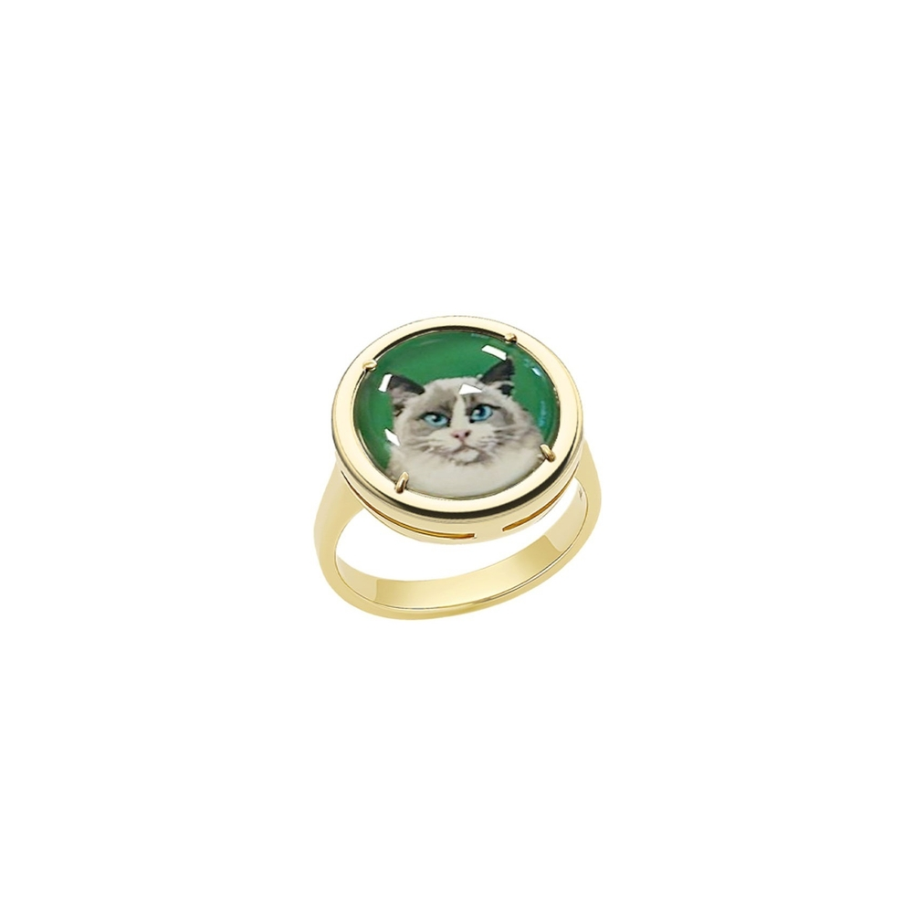 BEING FURRY ROUND RING