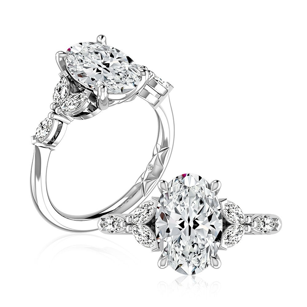 Platinum and Diamond Ring Mounting