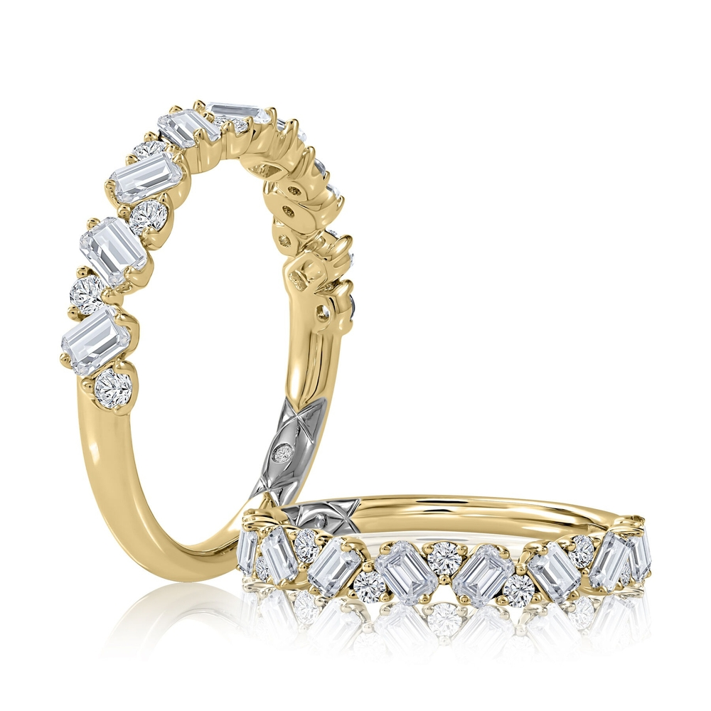 Yellow Gold and Diamond Band