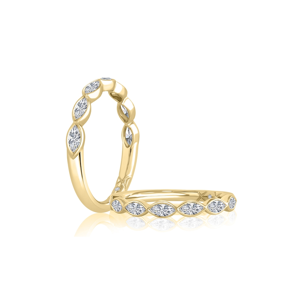 Yellow Gold and Diamond Band