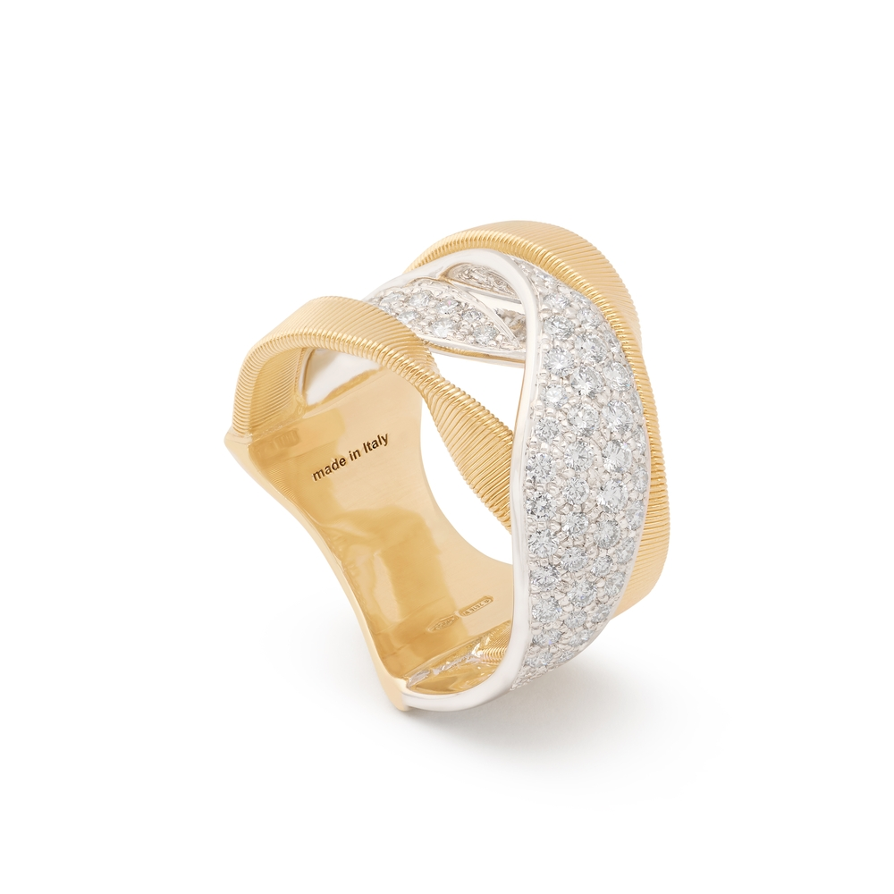 Yellow and White Gold Marrakech Diamond Ring