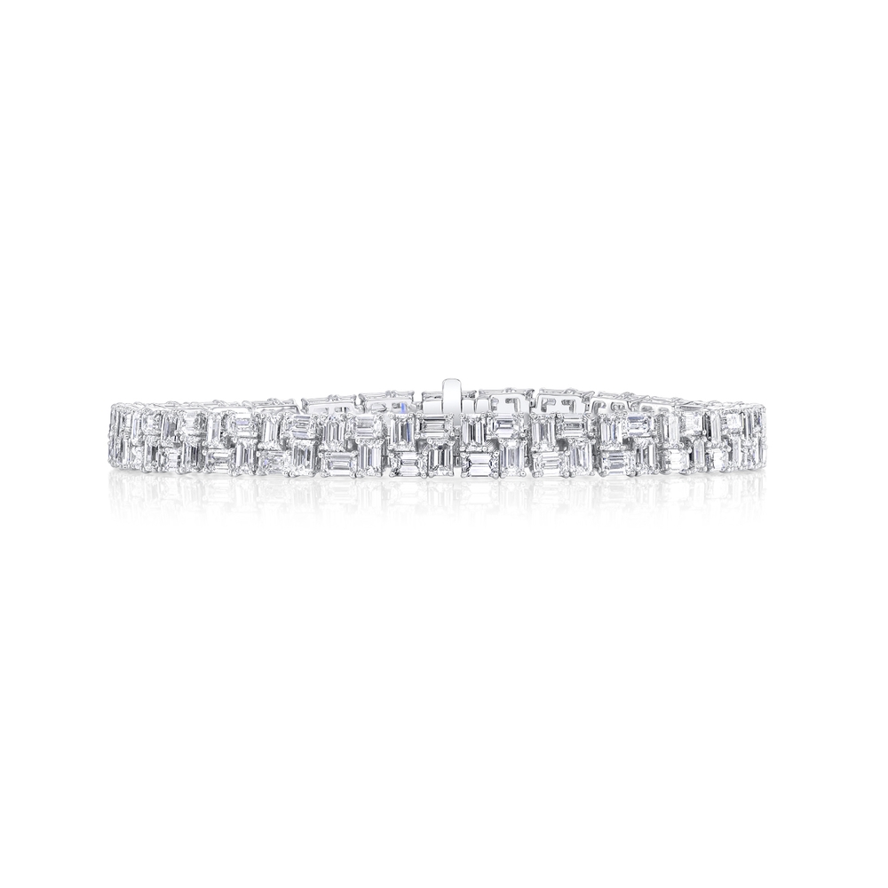 Emerald Cut Diamond Bracelet