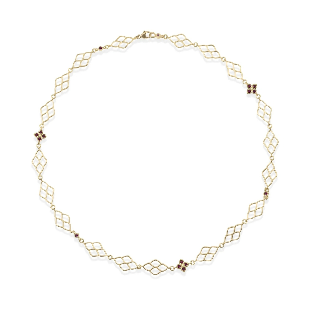 Floral Window Eternity Necklace