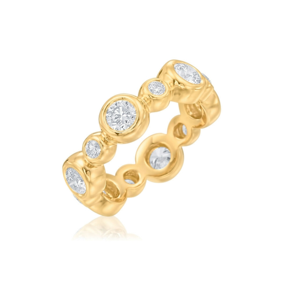 Yellow Gold and Diamond Moonlight Band
