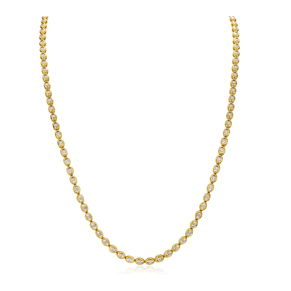 Yellow Gold and Diamond Necklace