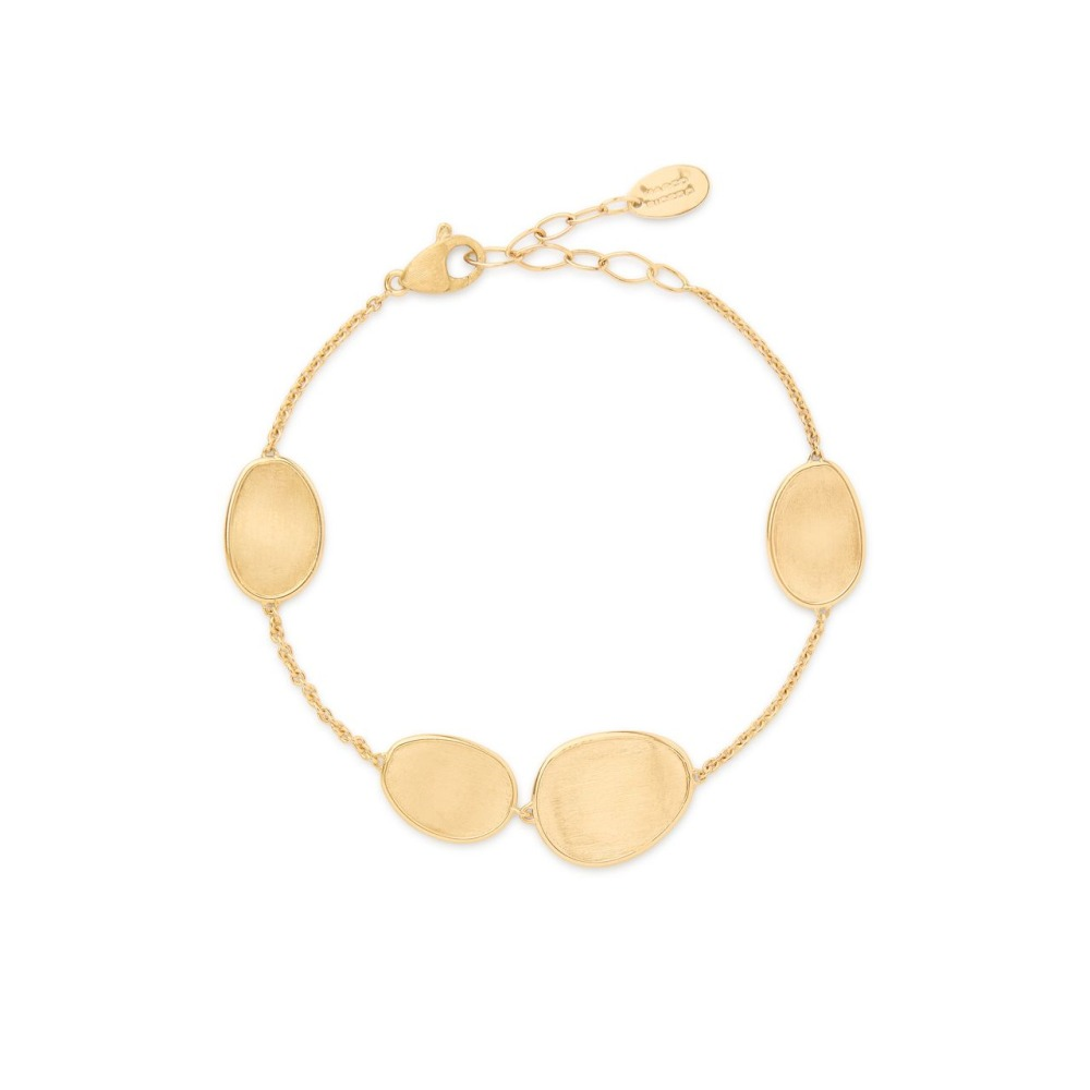 Yellow Gold Lunaria 4-Station Bracelet